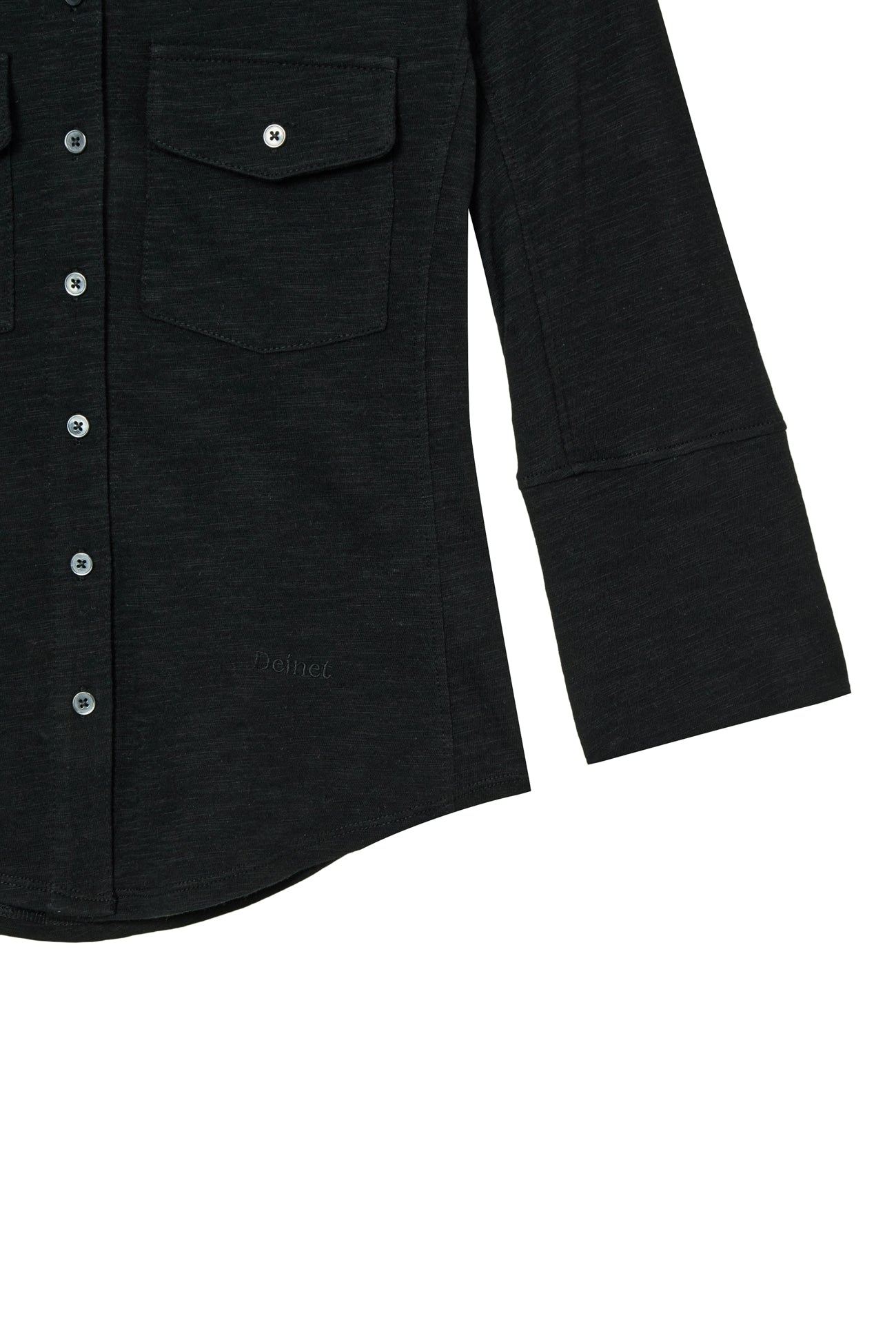 Deinet - Button Collar T-Shirt (Black) product image 14 | TRAB K-Fashion Australia