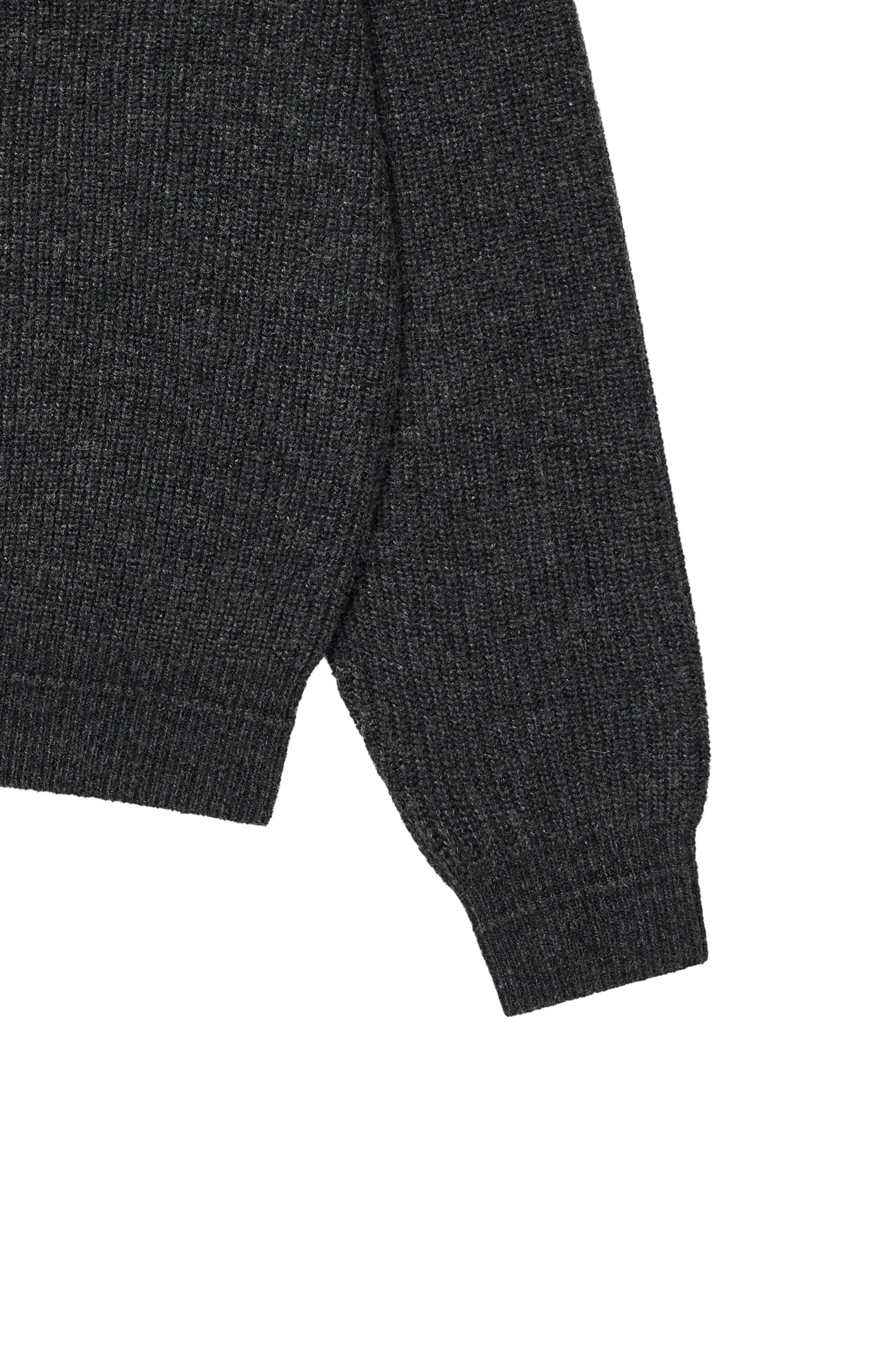 Deinet - Basic Logo Knit Hoodie (Charcoal) product image 11 | TRAB K-Fashion Australia