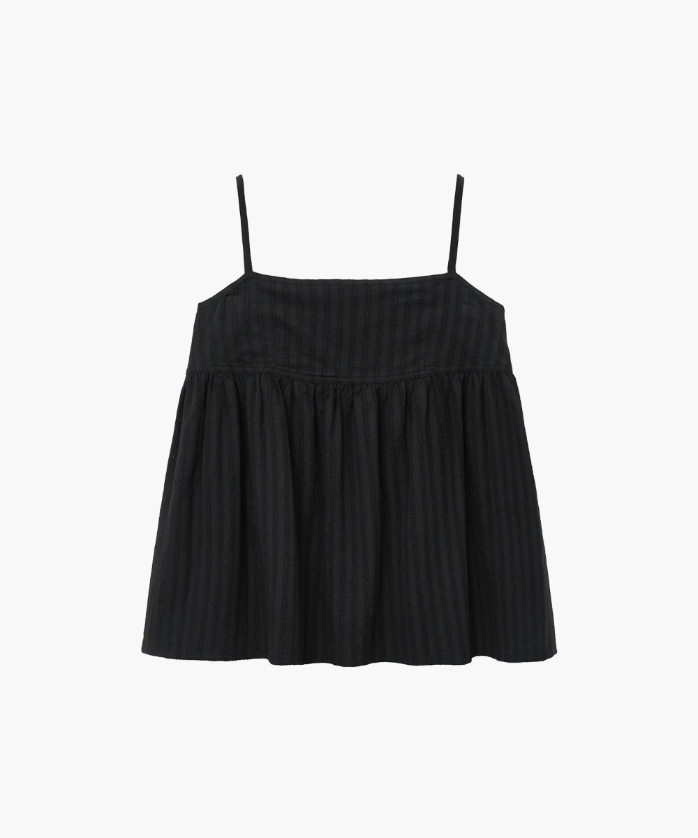 Marithe & Francois Girbaud - Camisole Volume Blouse (Black) product image 1 | TRAB K-Fashion Australia