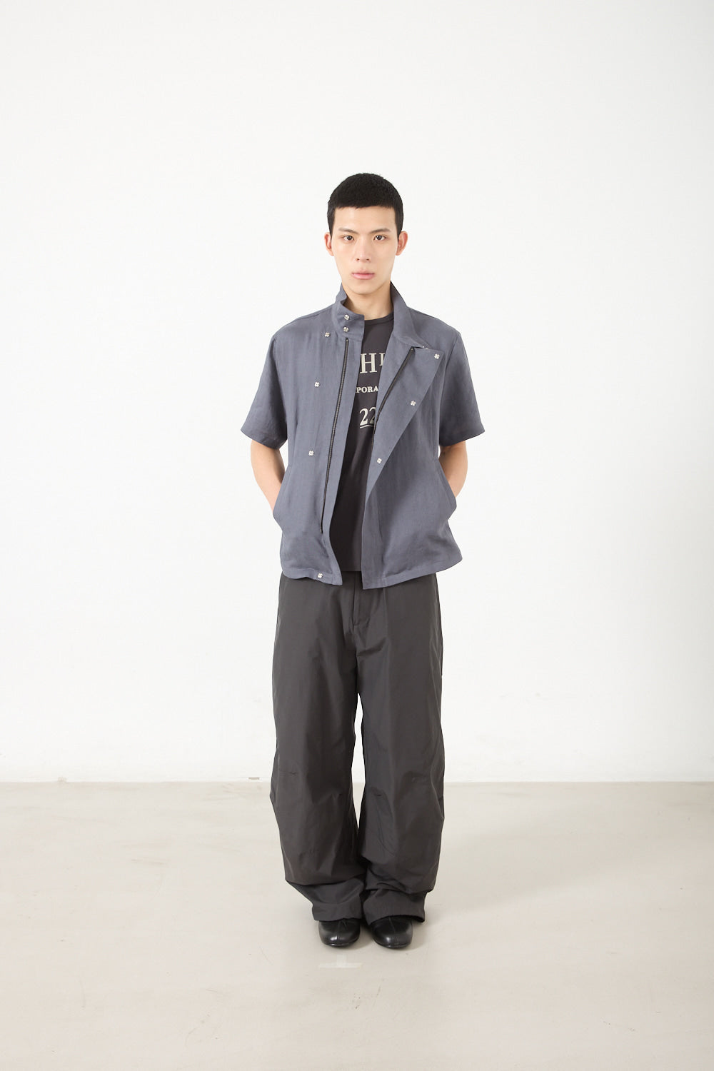 Hatchingroom - Arc Zip Shirket (Blue Grey) product image 8 | TRAB K-Fashion Australia