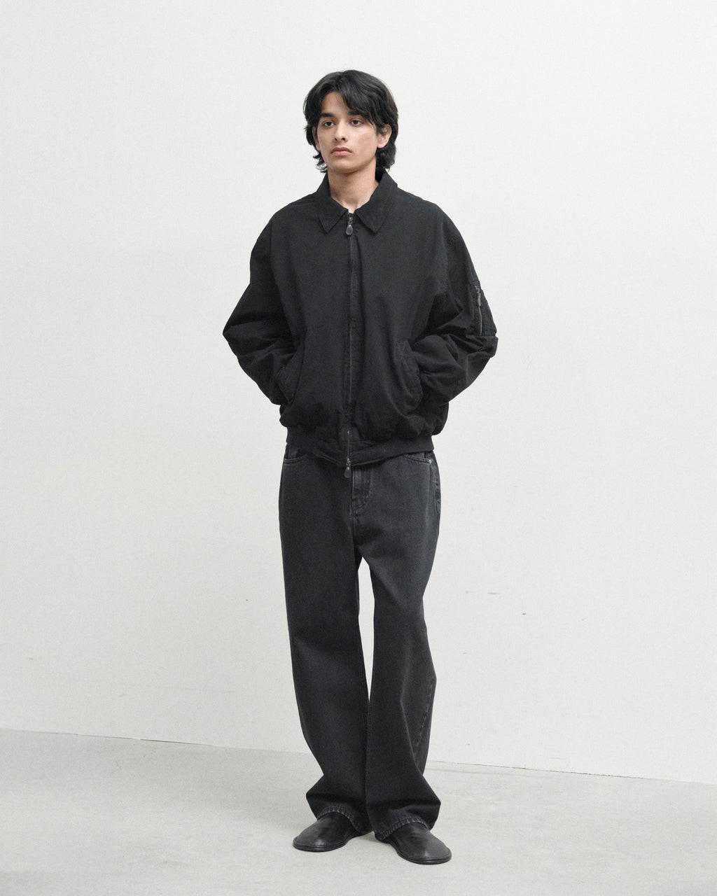 Brownyard - Washed Tanker Jacket (Black) product image 1 | TRAB K-Fashion Australia