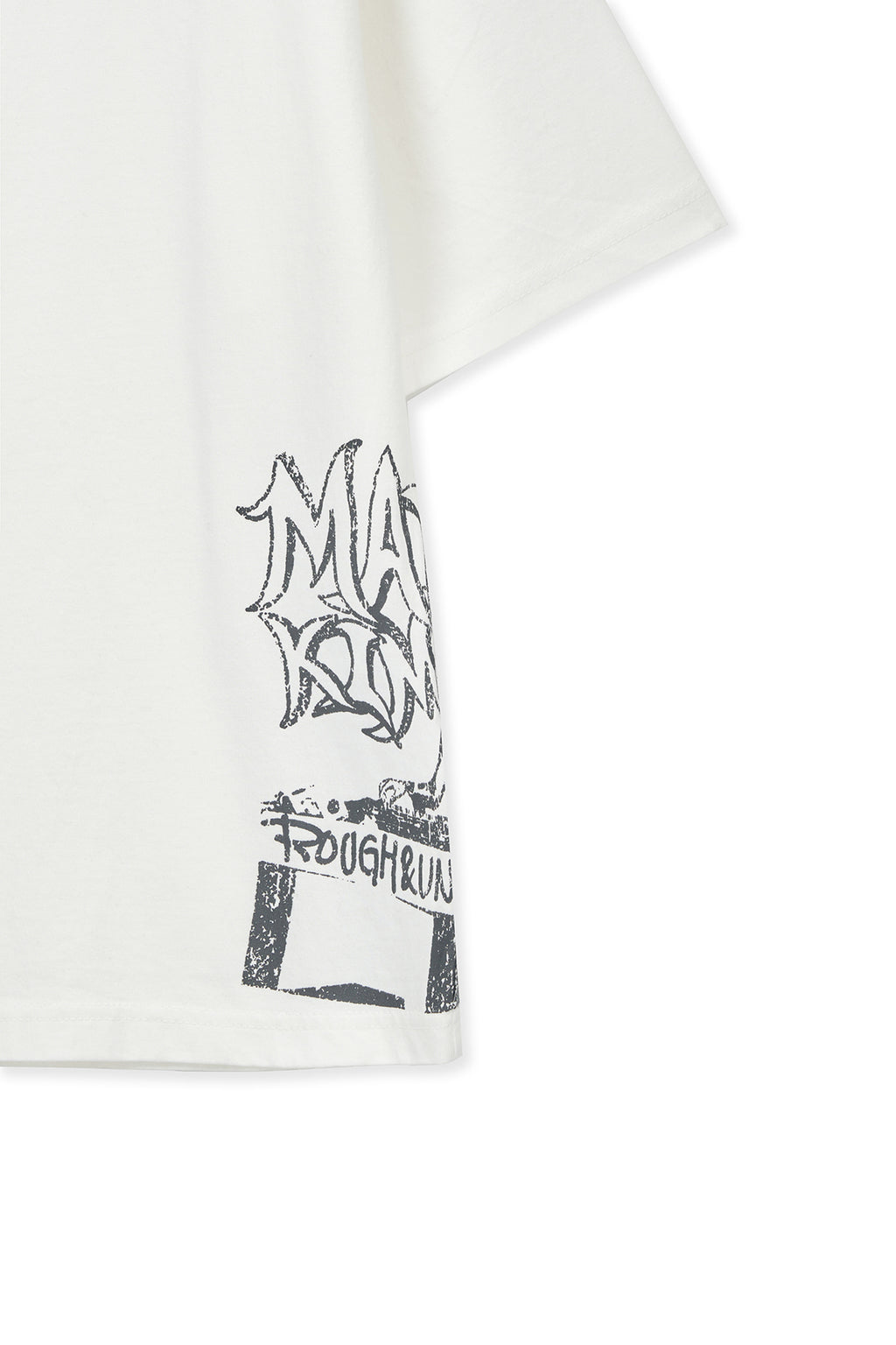 Matin Kim - Vintage Graffiti Artwork Top (White) product image 4 | TRAB K-Fashion Australia