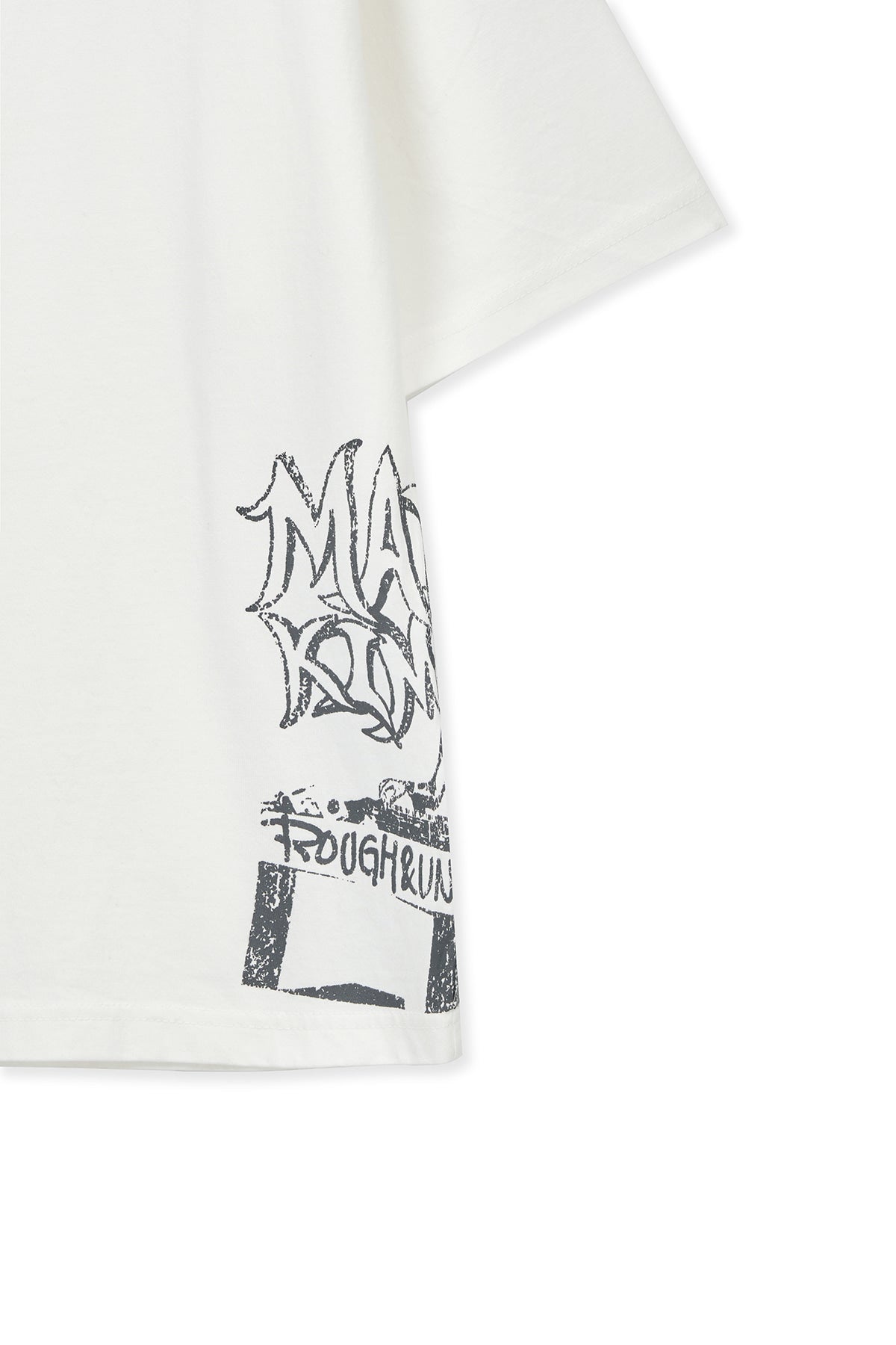 Matin Kim - Vintage Graffiti Artwork Top (White) product image 4 | TRAB K-Fashion Australia