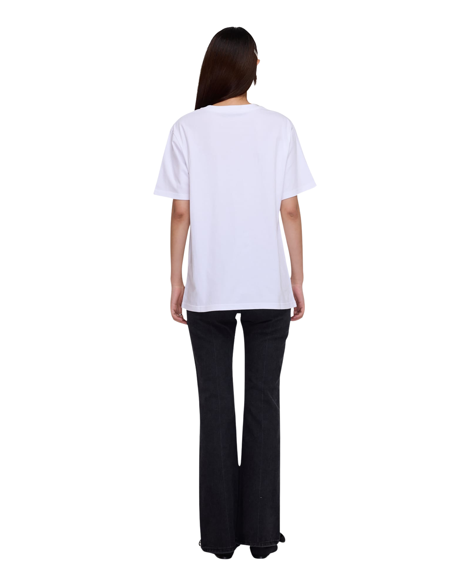 Kimhe Kim - Logo T-Shirt With Pearl Embellishment (White) product image 4 | TRAB K-Fashion Australia