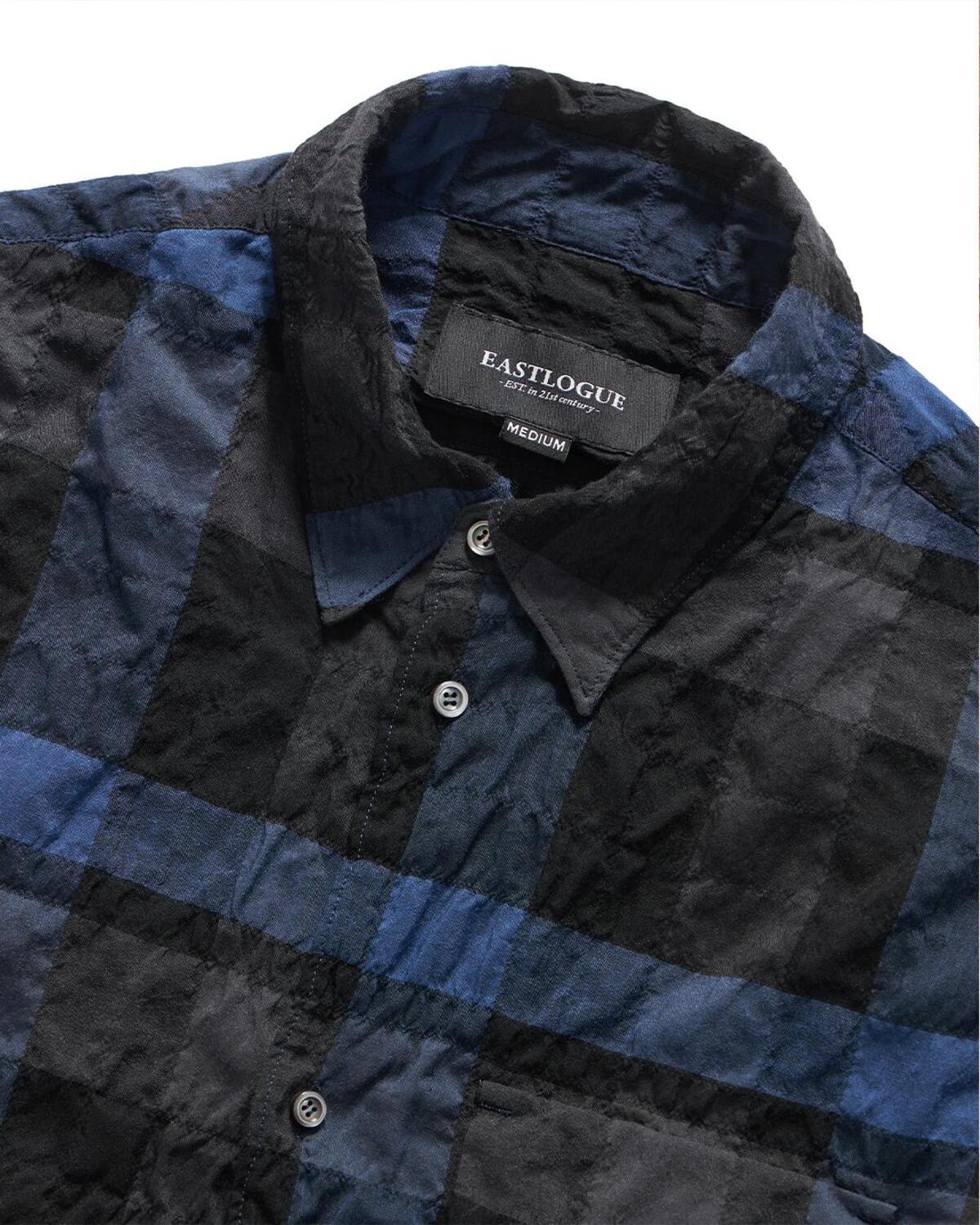 Eastlogue - Holiday Shirts (Navy Check) product image 3 | TRAB K-Fashion Australia