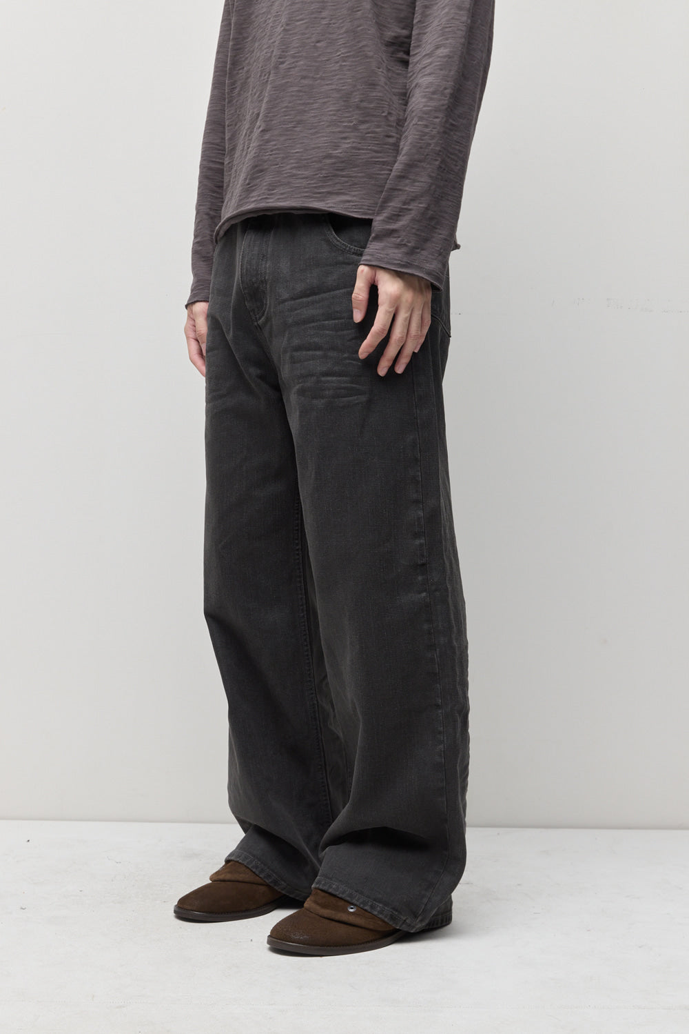Hatchingroom - VTG Waxed Jeans (Charcoal) product image 12 | TRAB K-Fashion Australia