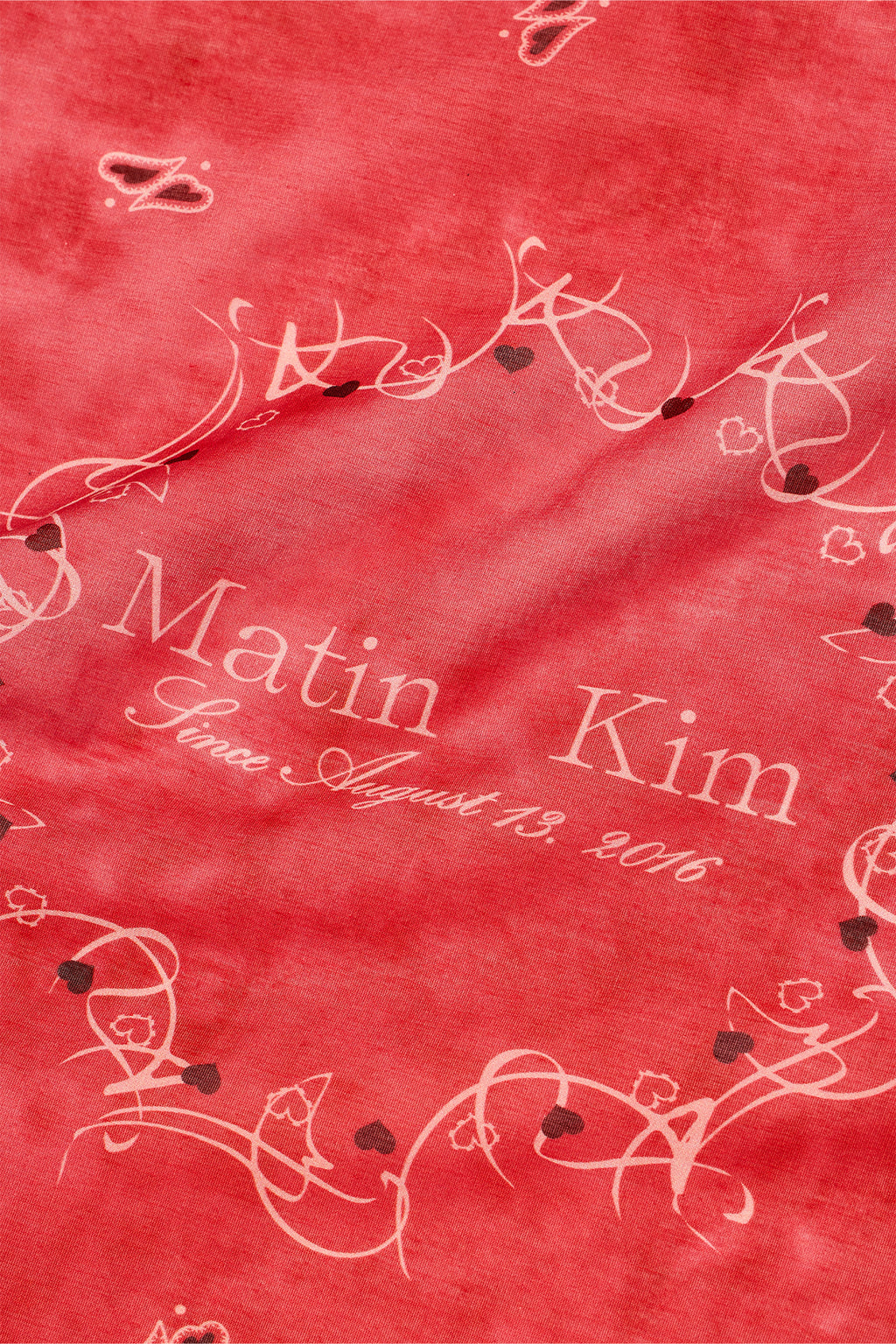 Matin Kim - Matin Vintage Printed Bandana (Red) product image 3 | TRAB K-Fashion Australia