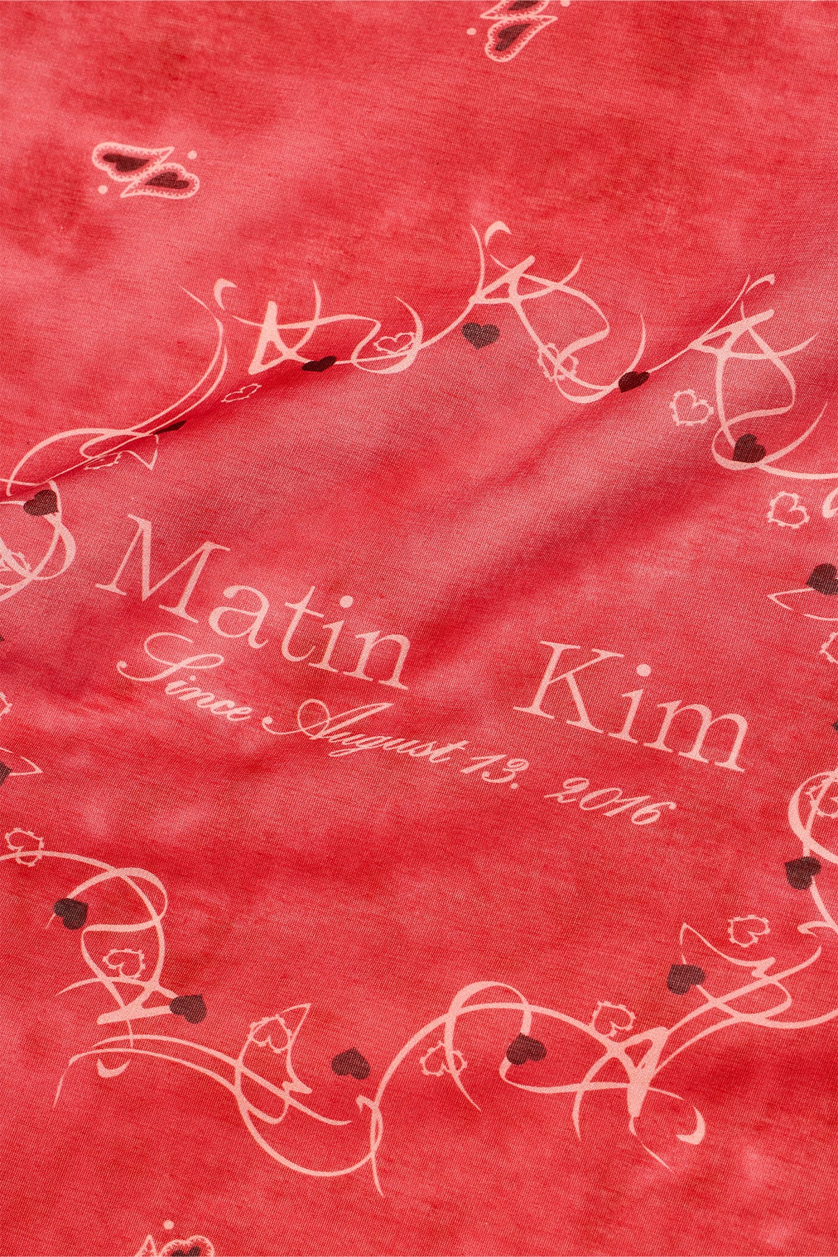 Matin Kim - Matin Vintage Printed Bandana (Red) product image 3 | TRAB K-Fashion Australia
