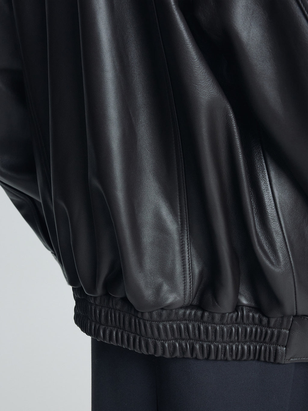 Tonywack - High-Neck Leather Zip Jacket (Dark Brown) product image 10 | TRAB K-Fashion Australia