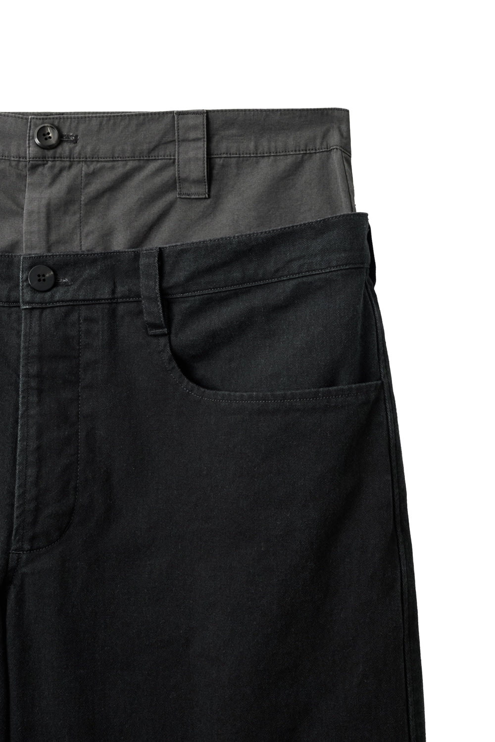 Hatchingroom - Double Waist Pants (Black) product image 4 | TRAB K-Fashion Australia