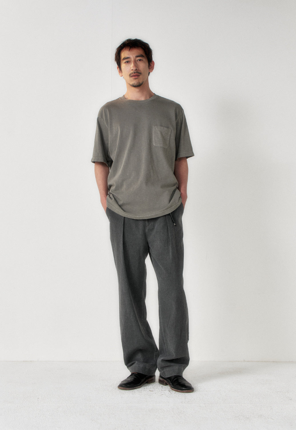 Art if acts - Garment Dyed Slub Pocket T-Shirt (Cliff) product image 2 | TRAB K-Fashion Australia