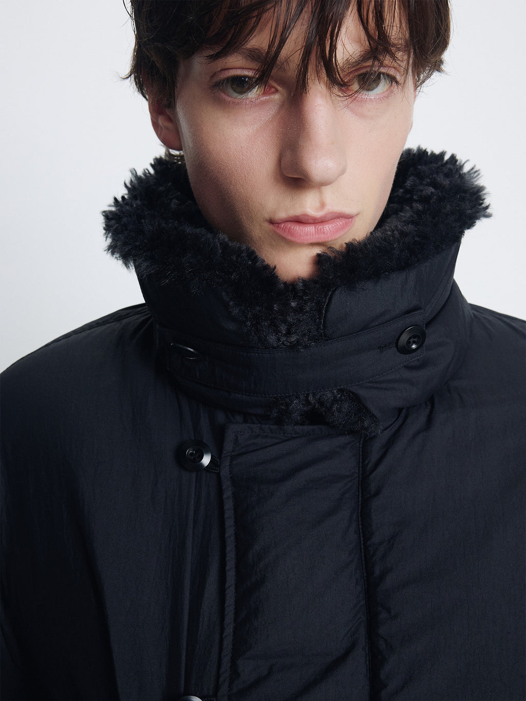 Tonywack - Shearling Collar Puffer Blouson (Black) product image 6 | TRAB K-Fashion Australia