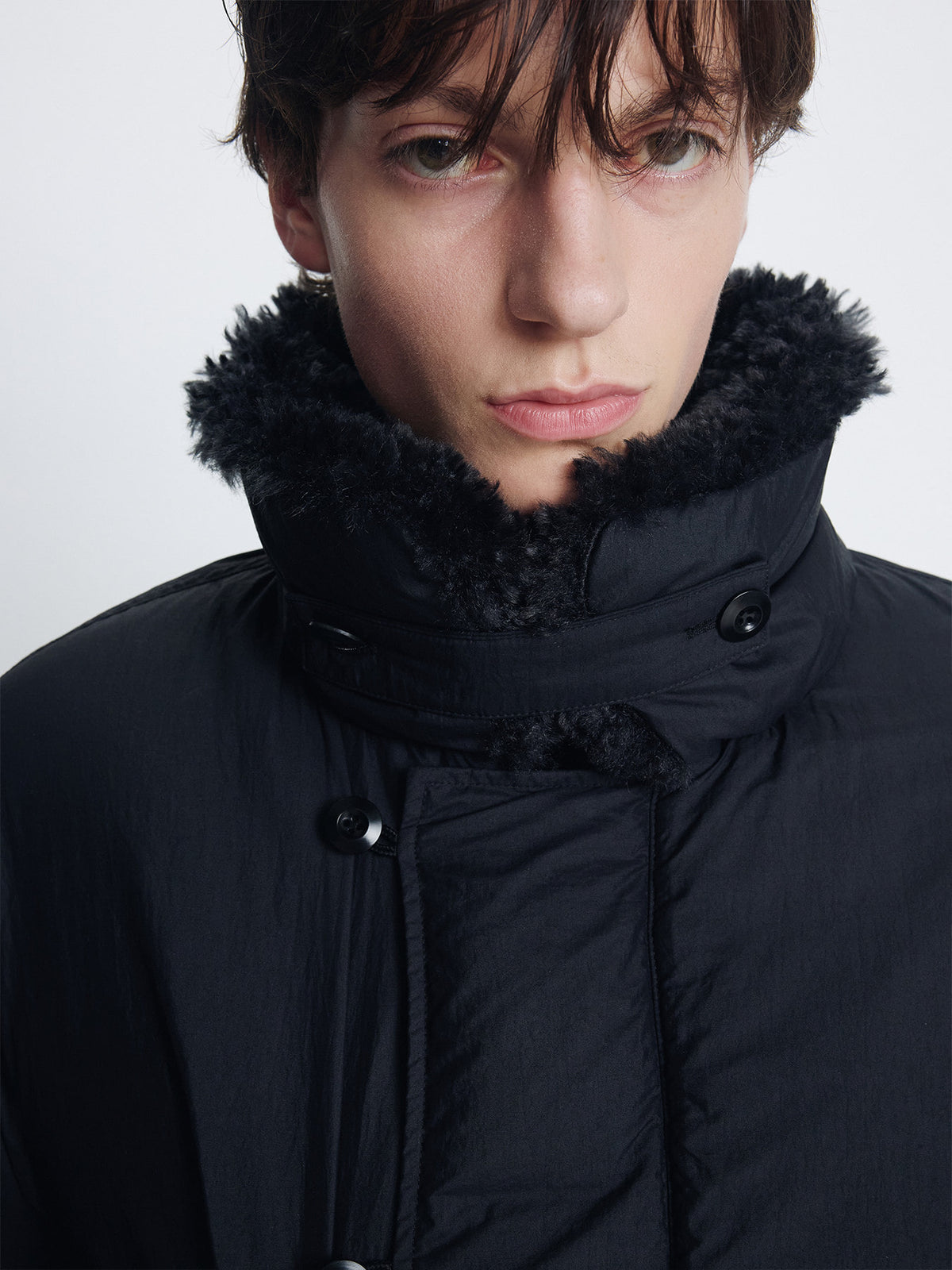 Tonywack - Shearling Collar Puffer Blouson (Black) product image 6 | TRAB K-Fashion Australia
