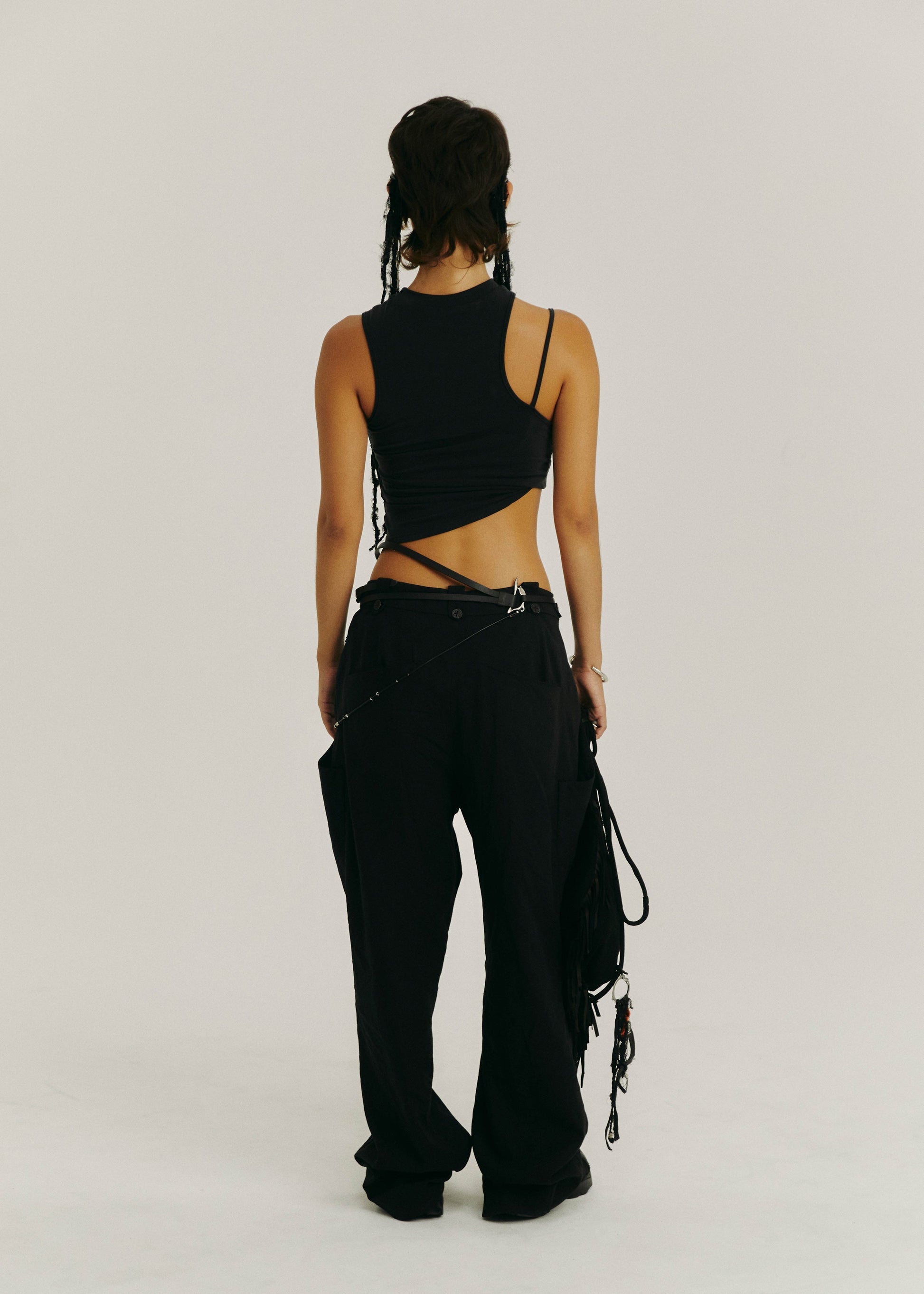 Hyein Seo - Twisted Crop Top (Black) product image 4 | TRAB K-Fashion Australia