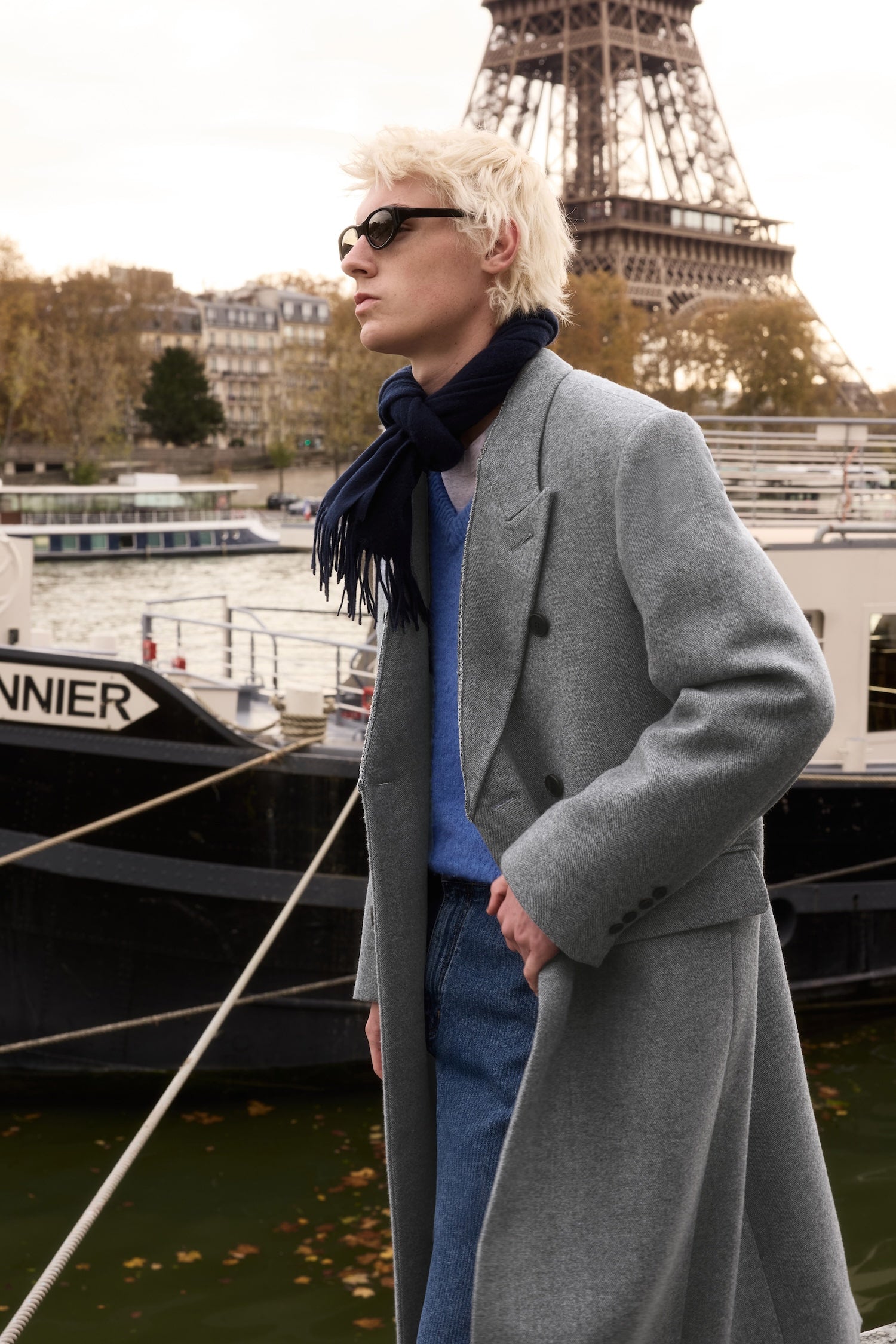 STU - Inverted Double Coat In Light (Grey) product image 3 | TRAB K-Fashion Australia