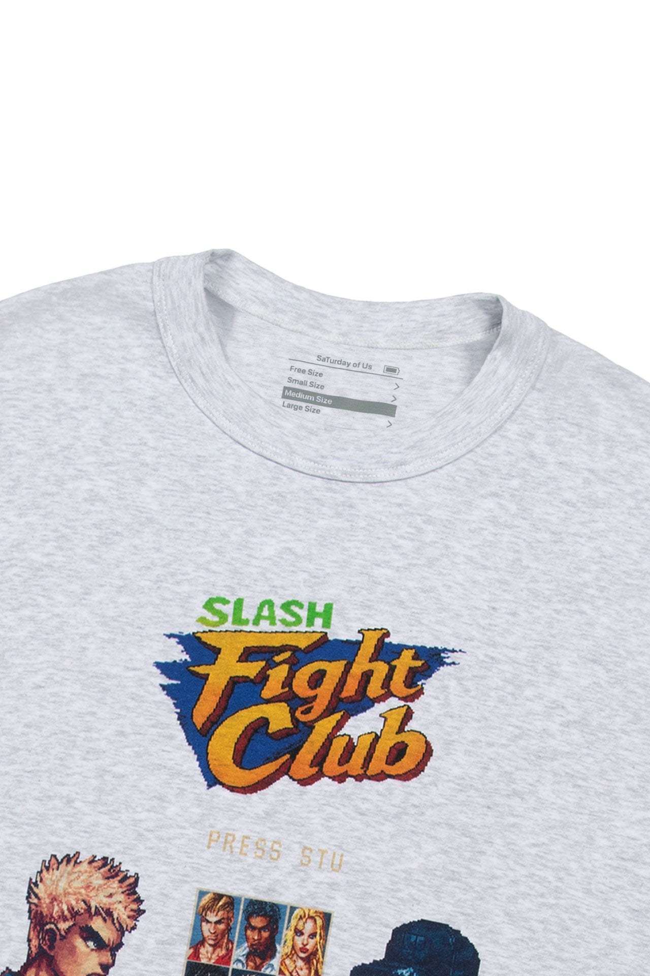 Stu - Fight Club T-Shirt Melange (Grey) product image 15 | TRAB K-Fashion Australia
