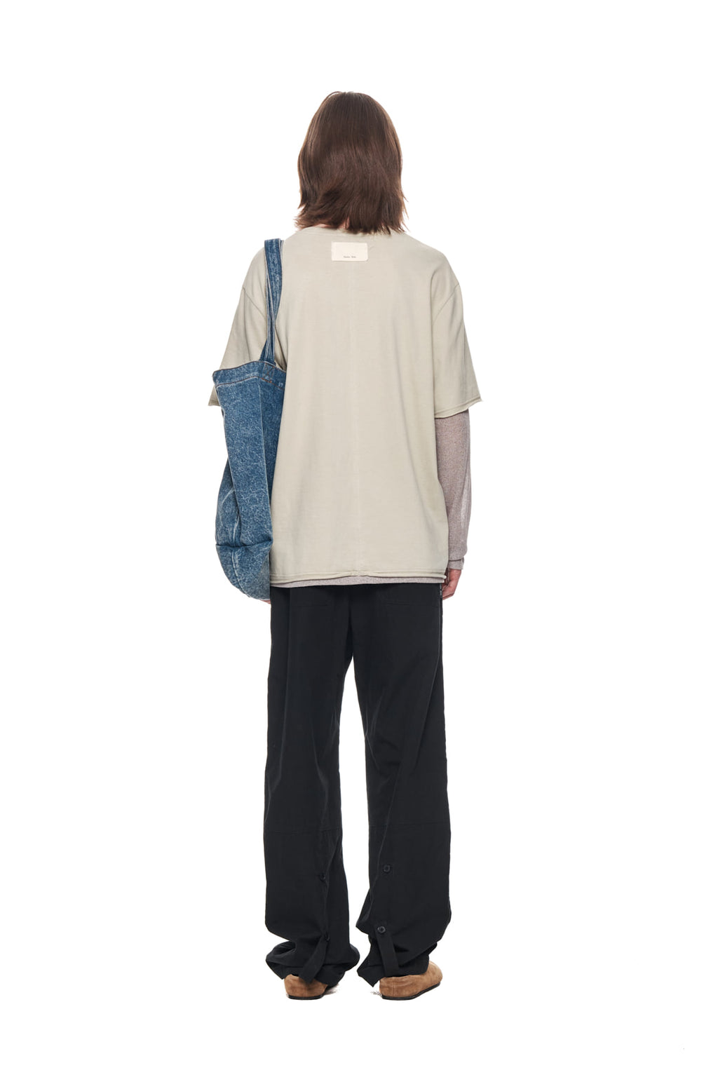 Matin Kim - Button Roll Up Double Knee Pants (Black) product image 7 | TRAB K-Fashion Australia