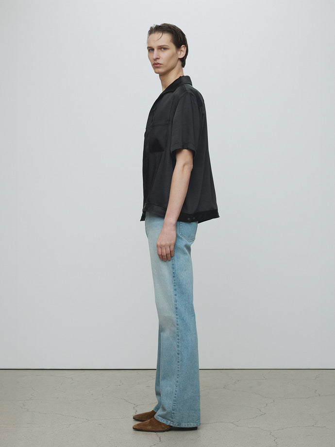 Tonywack - One Piece Collar Half Sleeve Shirt (Black) product image 3 | TRAB K-Fashion Australia