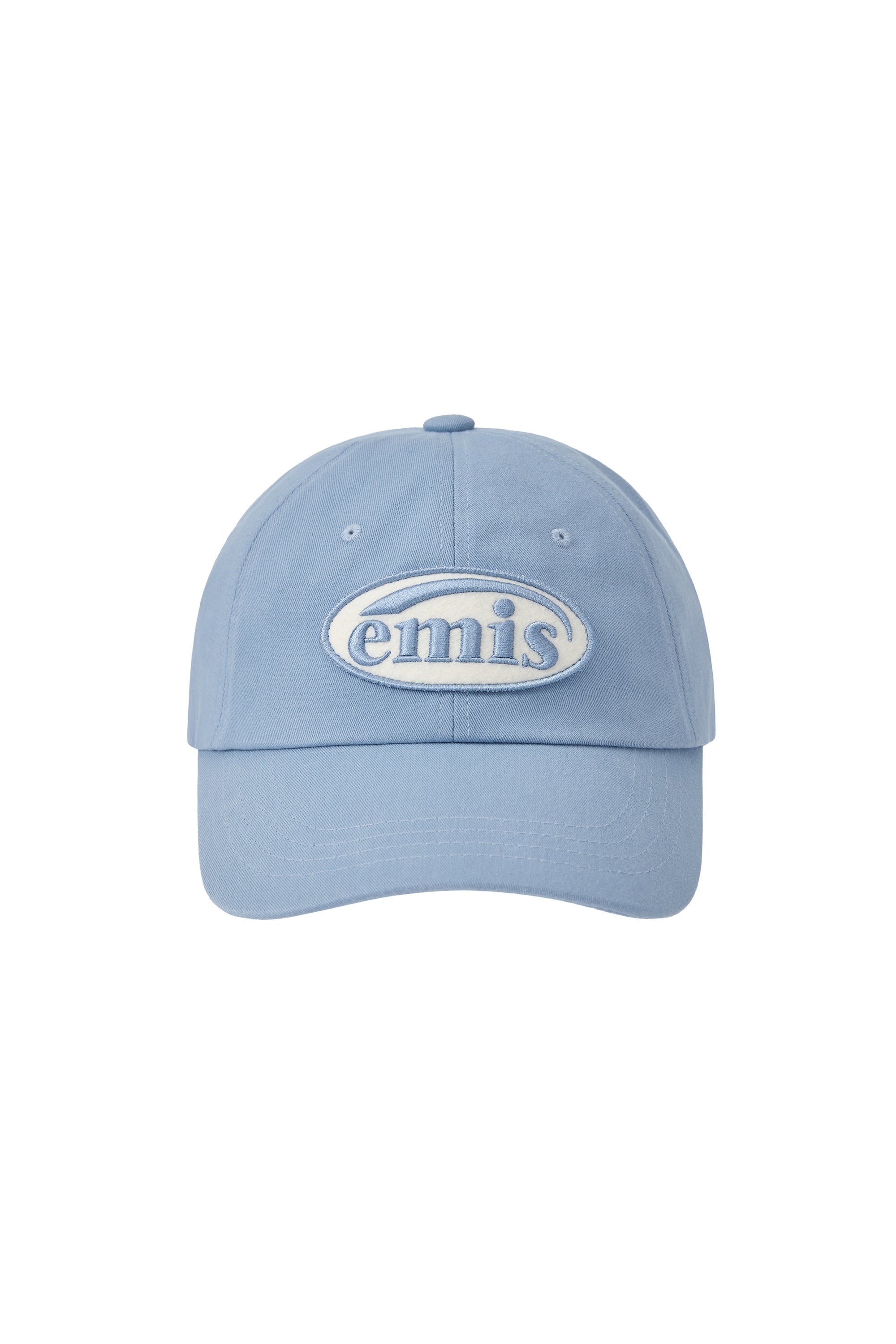Emis - Tone On Tone Wappen Ball Cap (Sky Blue) product image 1 | TRAB K-Fashion Australia