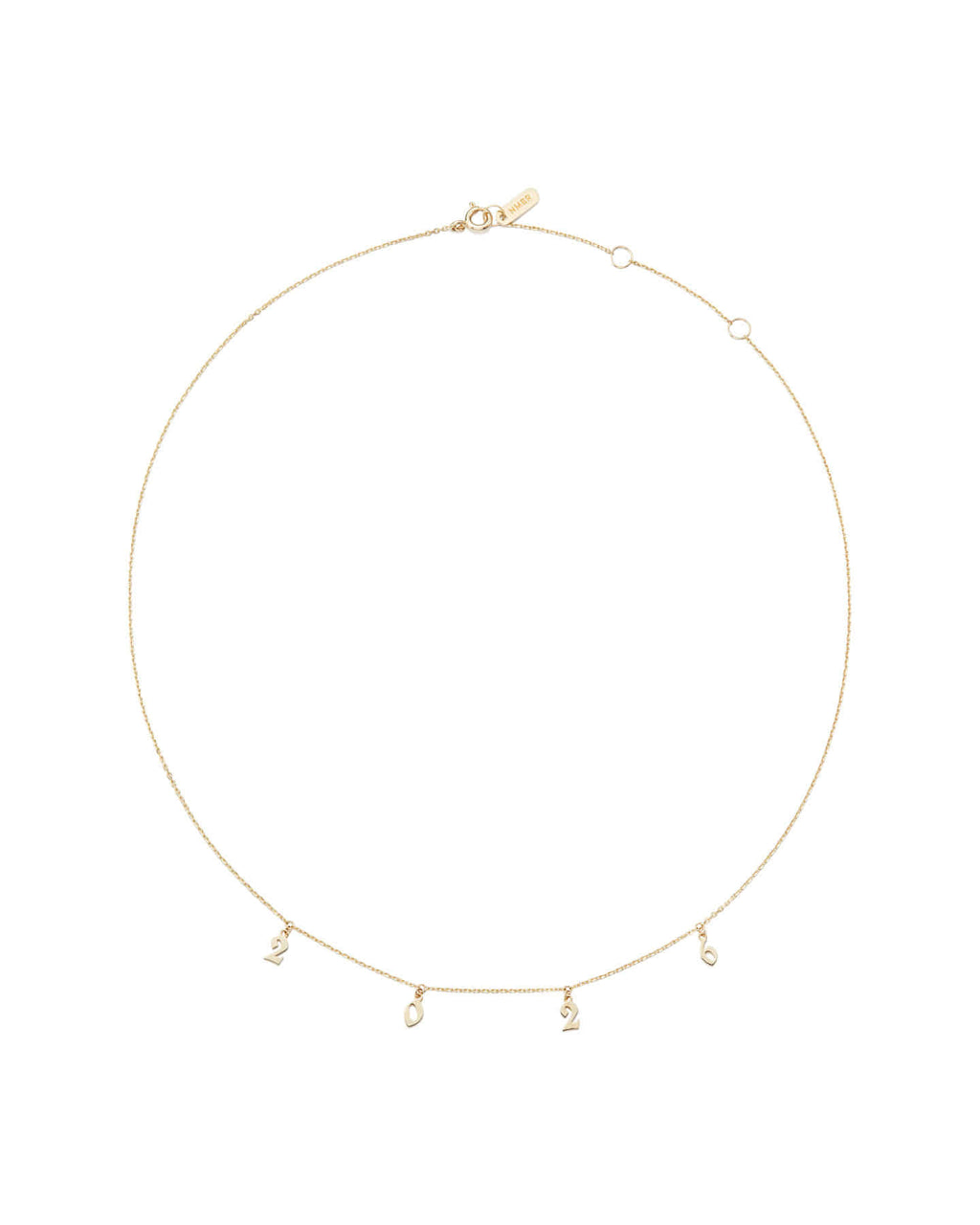 Numbering - Initial Necklace (Number ver.) ‘2026’ #6725 product image 4 | TRAB K-Fashion Australia