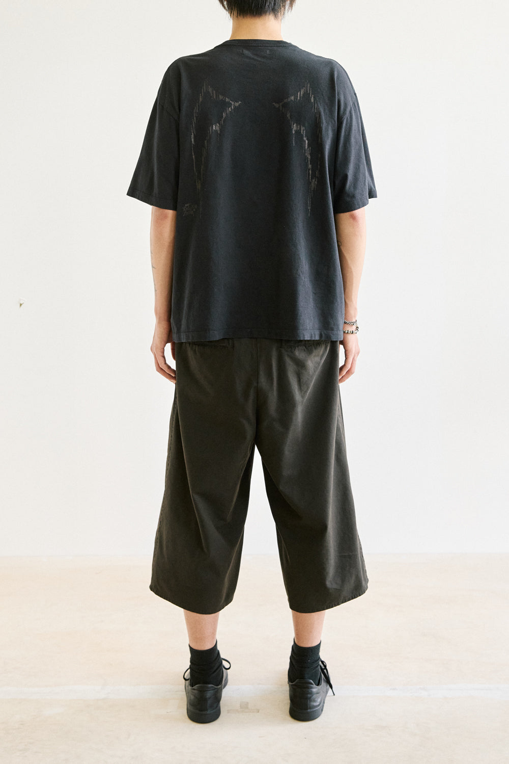 Hatchingroom - Devil & Angel Tee 1/2 Over Dyed (Black) product image 8 | TRAB K-Fashion Australia