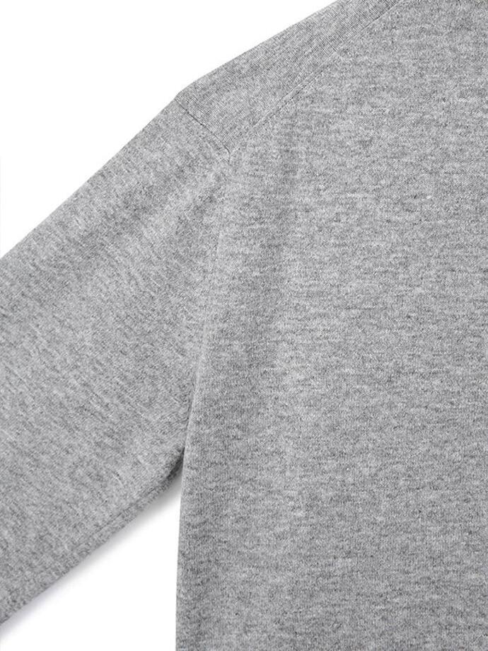 Art if acts - Cashmere V-Neck Knit (Light Grey) product image 9 | TRAB K-Fashion Australia