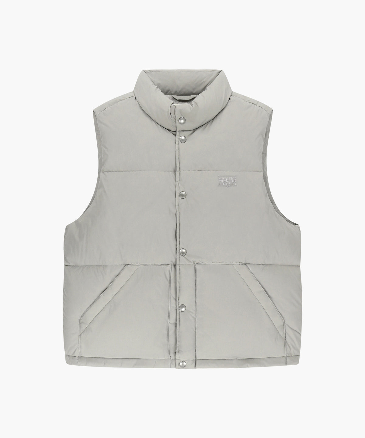 Marithe & Francois Girbaud - High Neck Down Vest (Light Gray) product image 5 | TRAB K-Fashion Australia