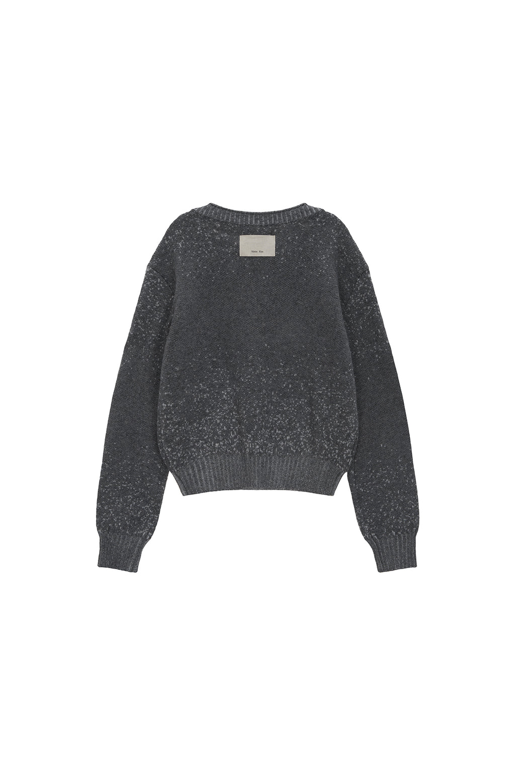 Matin Kim - Boat Neck Two Tone Knit Pullover (Grey) product image 2 | TRAB K-Fashion Australia