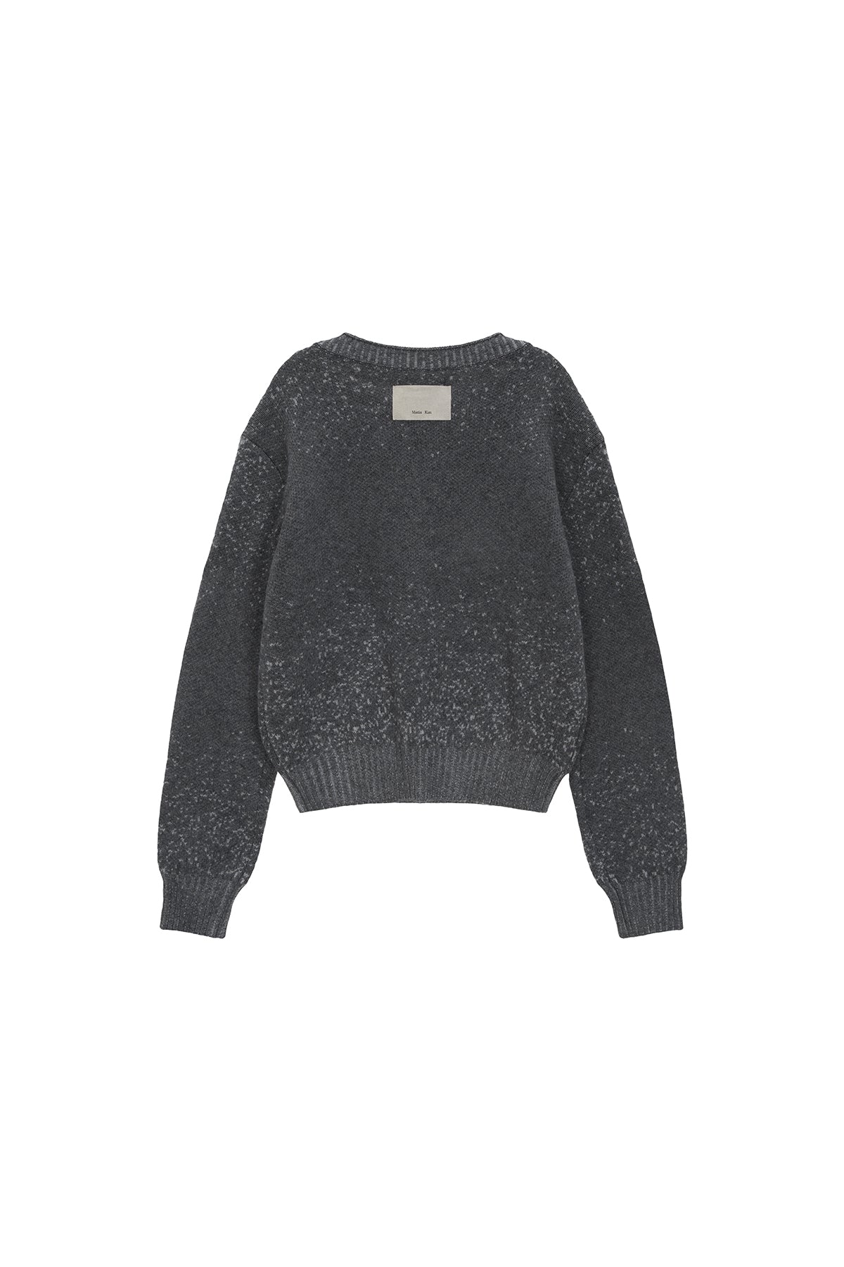 Matin Kim - Boat Neck Two Tone Knit Pullover (Grey) product image 2 | TRAB K-Fashion Australia