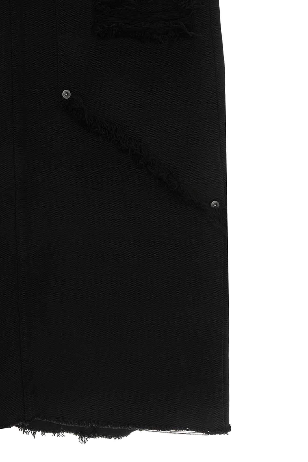 Matin Kim - Unbalance Damage Denim Skirt (Black) product image 4 | TRAB K-Fashion Australia
