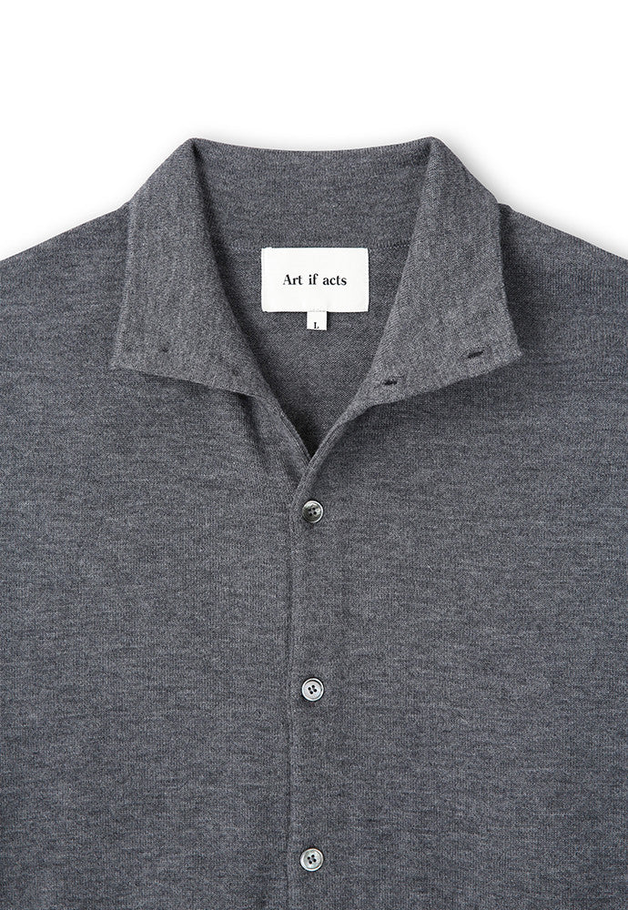 Art if acts - High Collar Cardigan (Stone) product image 9 | TRAB K-Fashion Australia