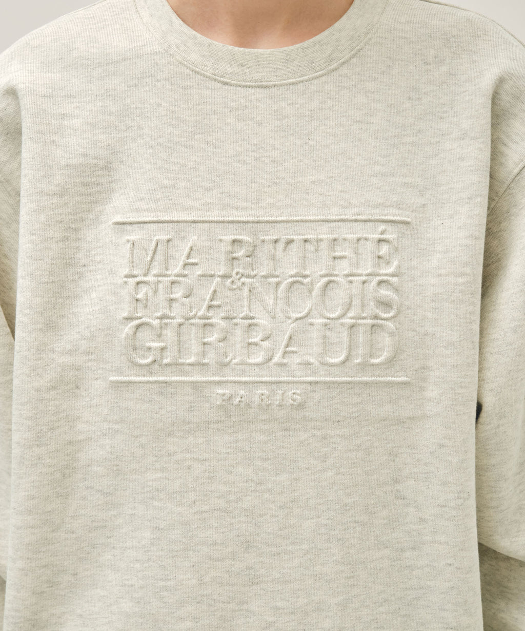 Marithe & Francois Girbaud - Embo Classic Logo Sweatshirt (Oatmeal) product image 4 | TRAB K-Fashion Australia