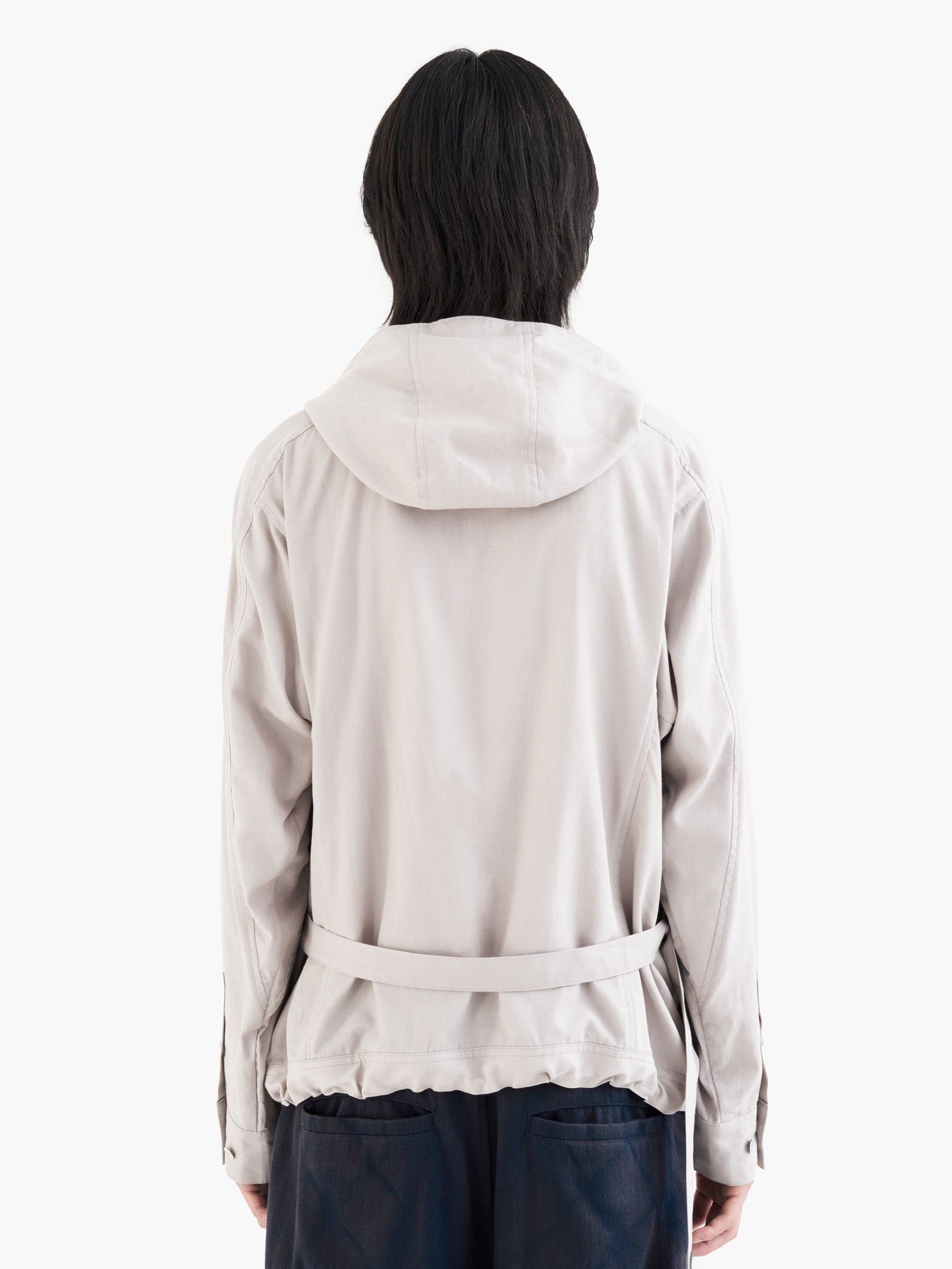 Jiyong Kim - Draped Wrap Hood Jacket (Off-White) product image 7 | TRAB K-Fashion Australia