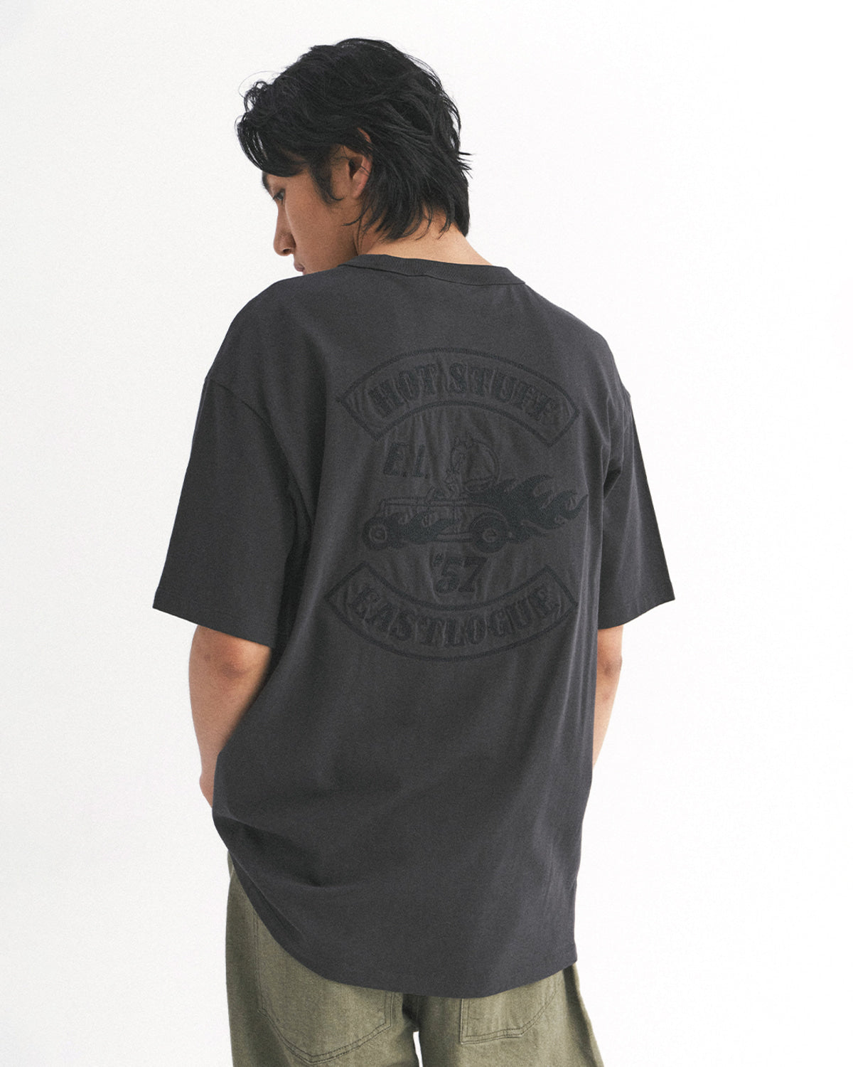 Eastlogue - Racing Club T-shirts (Charcoal) product image 2 | TRAB K-Fashion Australia