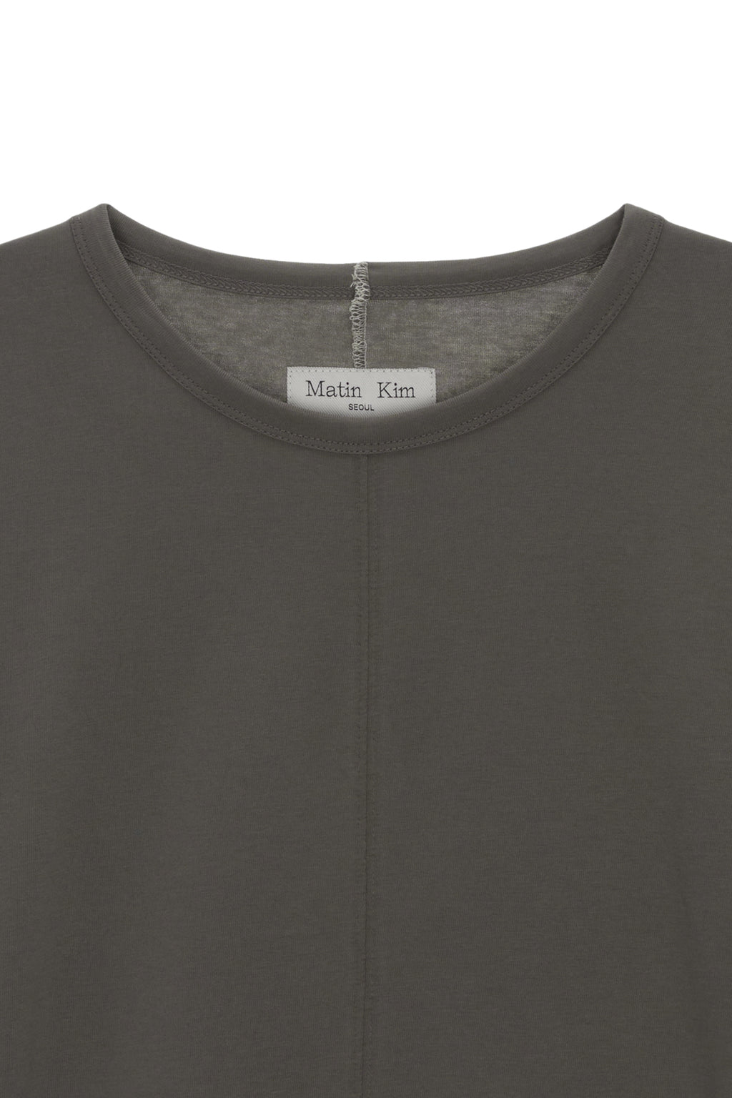Matin Kim - Patch Graphic Point Long Sleeve Top (Khaki) product image 3 | TRAB K-Fashion Australia