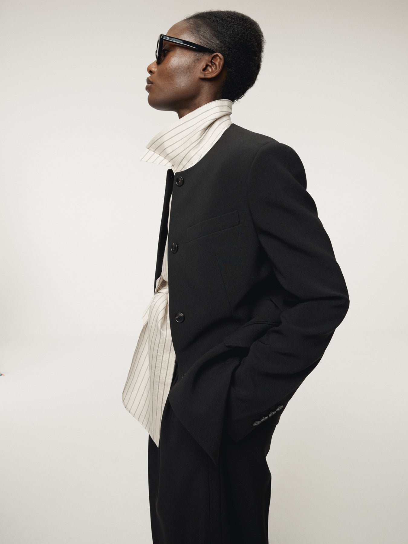 Recto - Collarless Single Jacket (Black) product image 7 | TRAB K-Fashion Australia