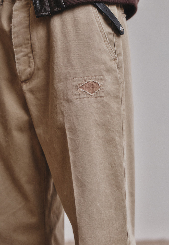 Art if acts - Sashiko Chino Pants (Beige) product image 3 | TRAB K-Fashion Australia