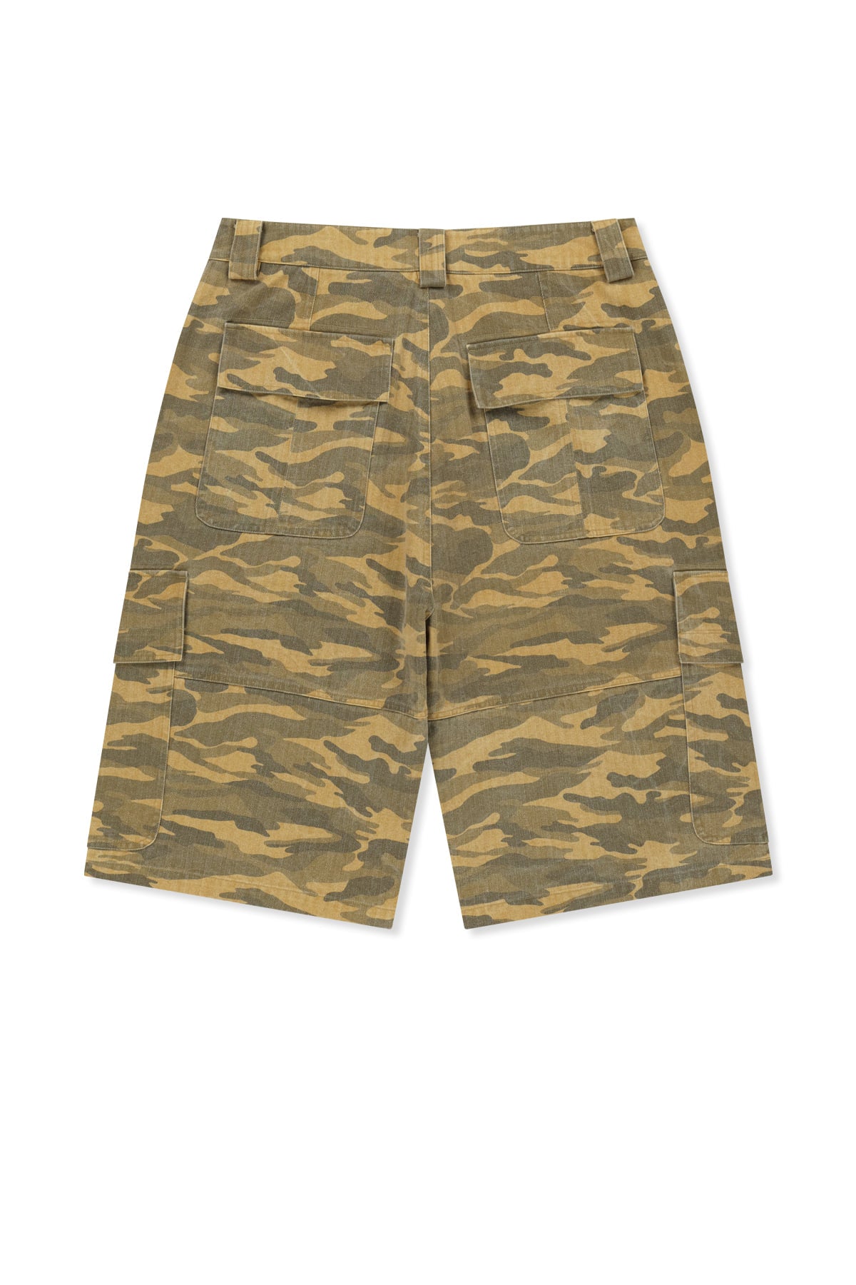 Matin Kim - Camouflage Cargo Bermuda Pants (Camel) product image 2 | TRAB K-Fashion Australia