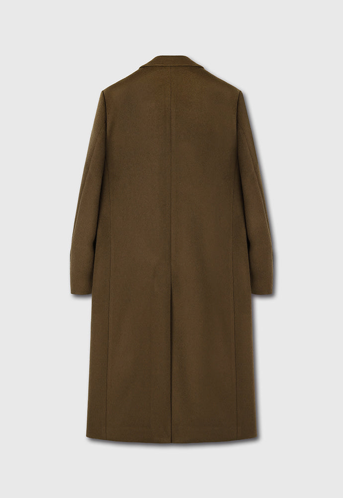 Tonywack - Cashmere Single-Breasted Tailored Wrap Coat (Wood Brown) product image 9 | TRAB K-Fashion Australia