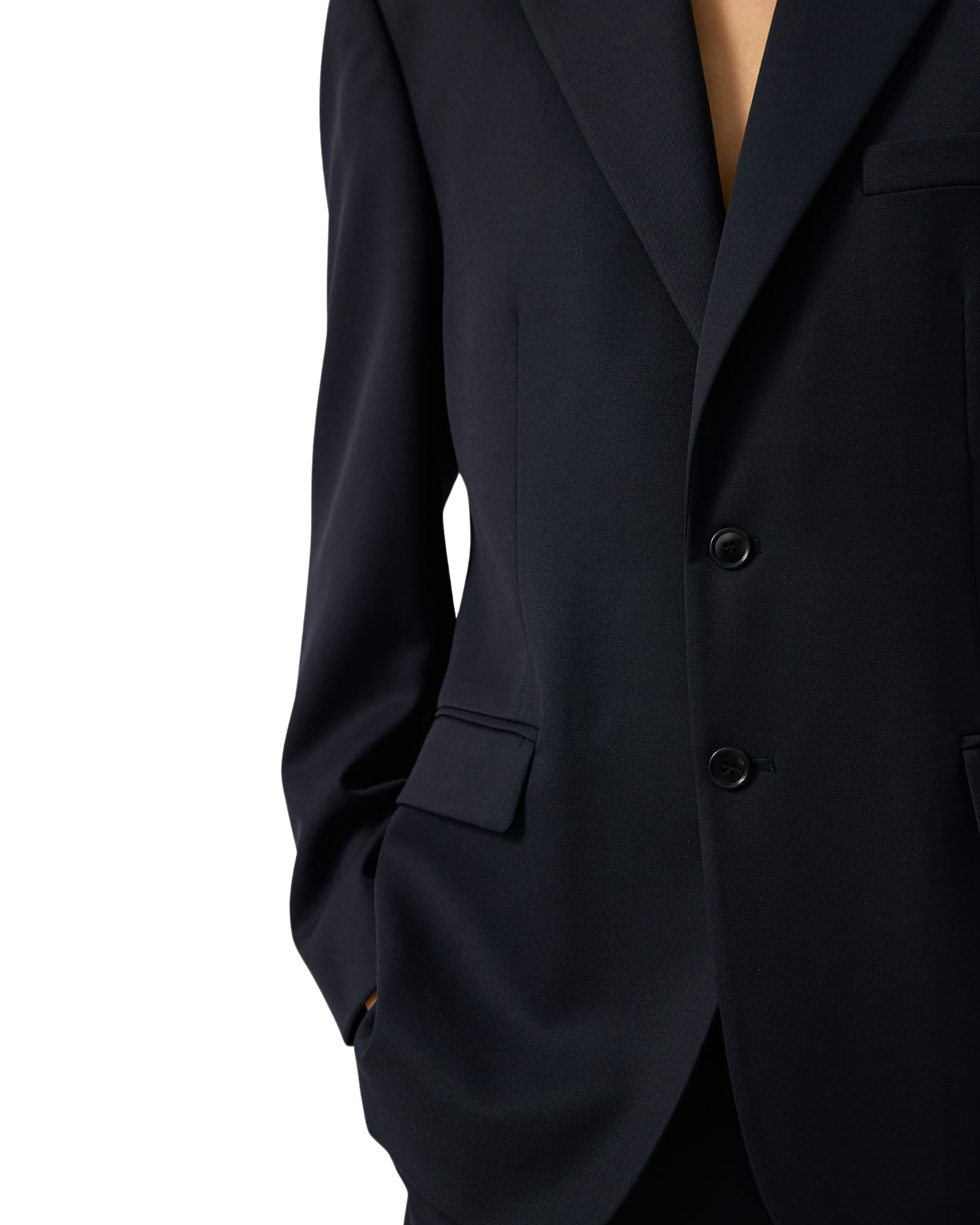 Kimhe Kim - Wool Blend Suit Jacket (Dark Navy) product image 8 | TRAB K-Fashion Australia