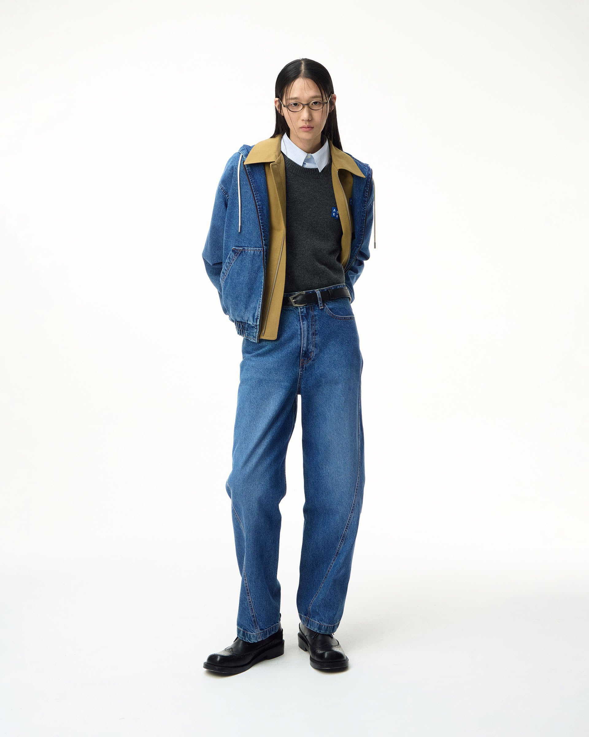 Ader Error - Sig; SV Tag jeans 04 (Blue) product image 1 | TRAB K-Fashion Australia