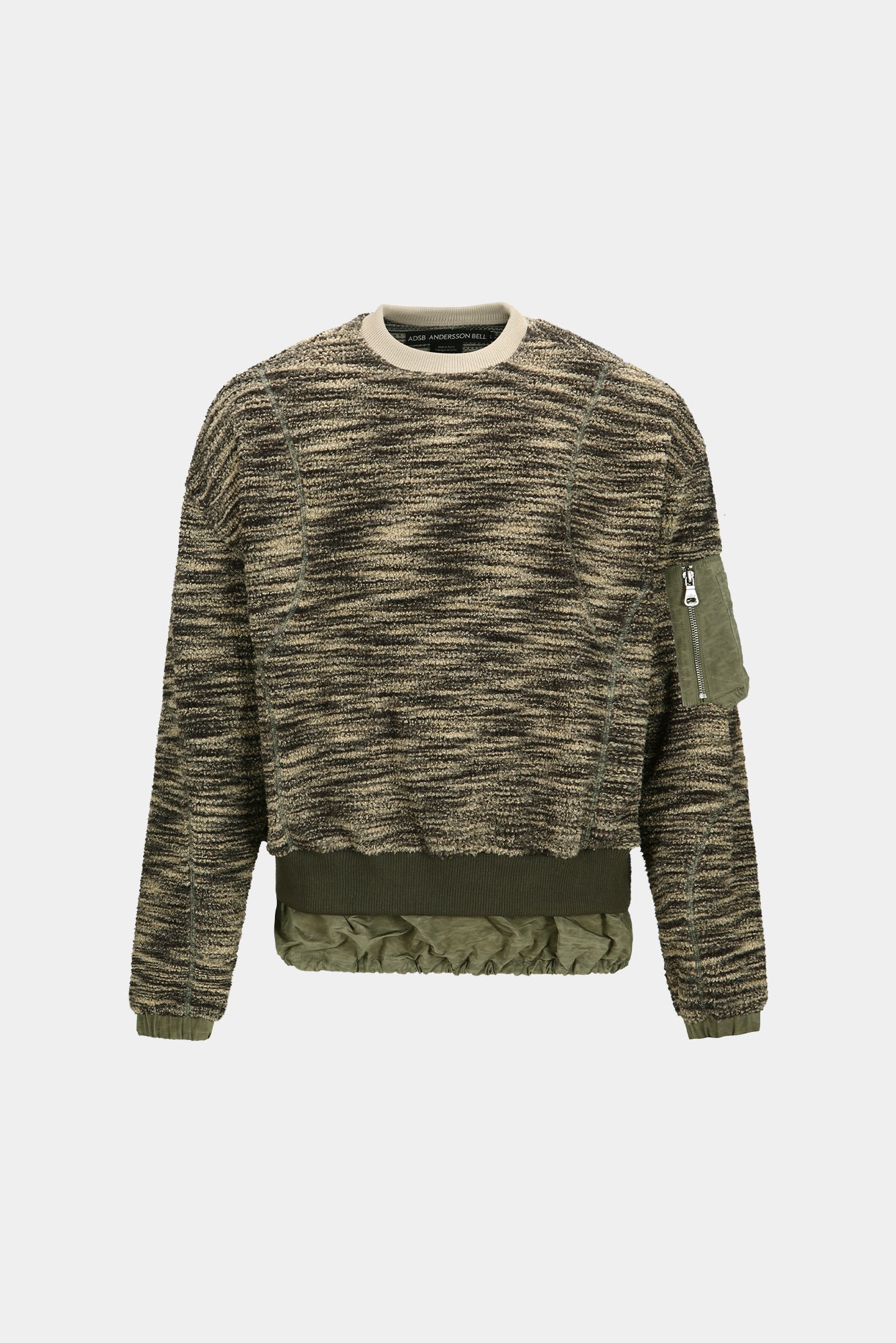 Andersson Bell - Layered Fleece Sweater (Khaki) product image 6 | TRAB K-Fashion Australia