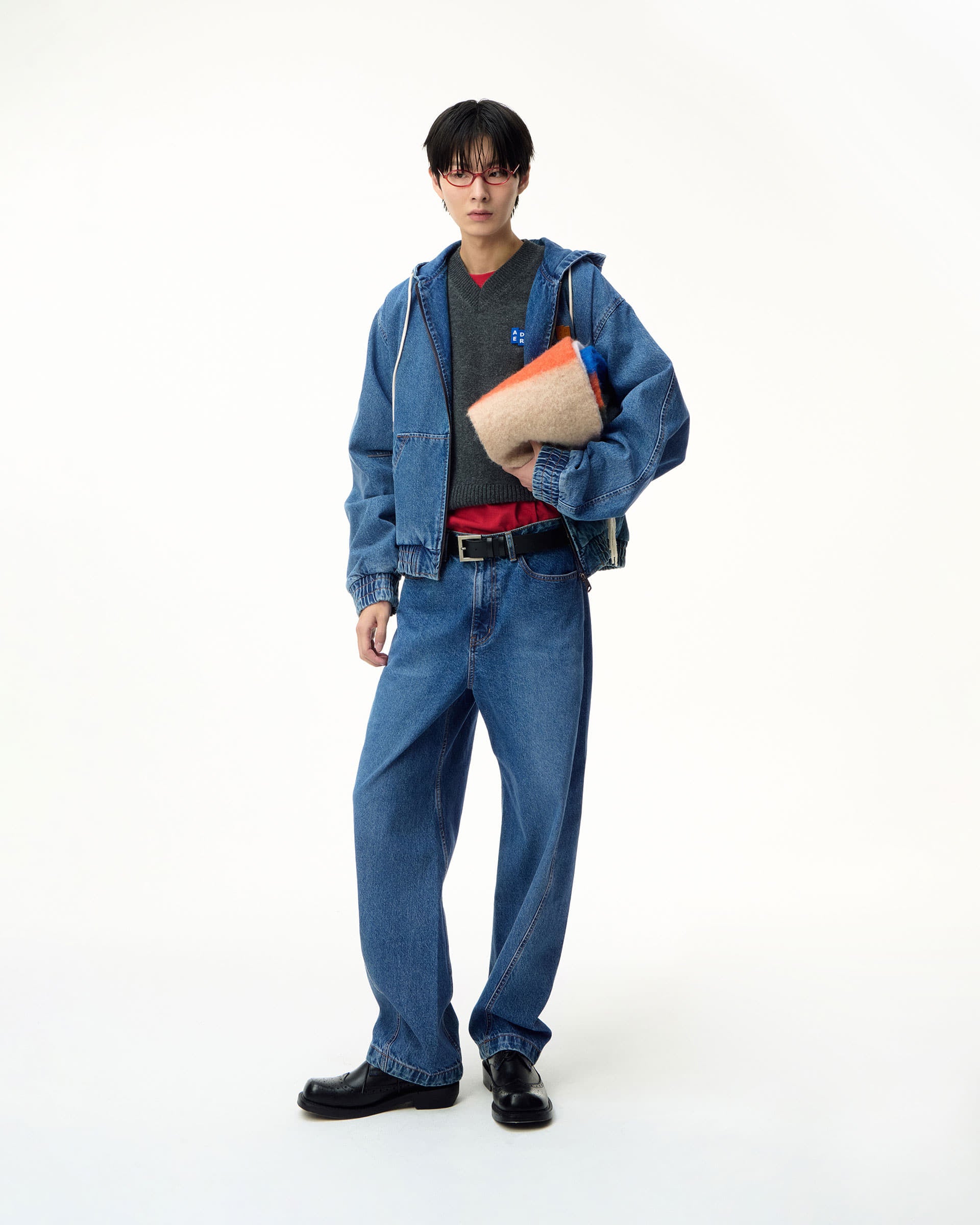 Ader Error - Sig; SV Tag hooded work jacket 01 (Blue) product image 8 | TRAB K-Fashion Australia
