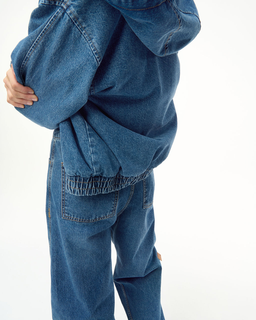 Ader Error - Sig; SV Tag hooded work jacket 01 (Blue) product image 4 | TRAB K-Fashion Australia