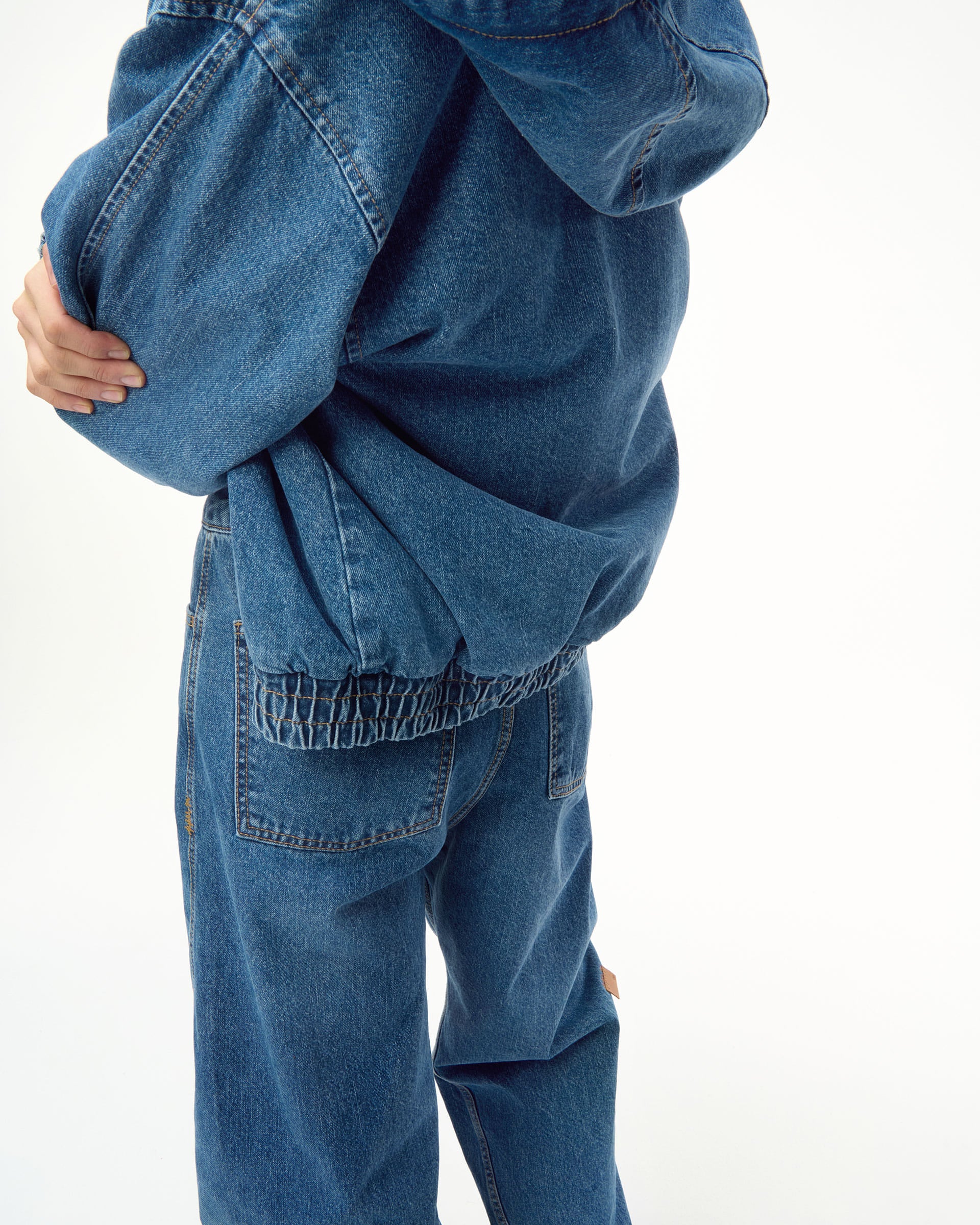 Ader Error - Sig; SV Tag hooded work jacket 01 (Blue) product image 4 | TRAB K-Fashion Australia