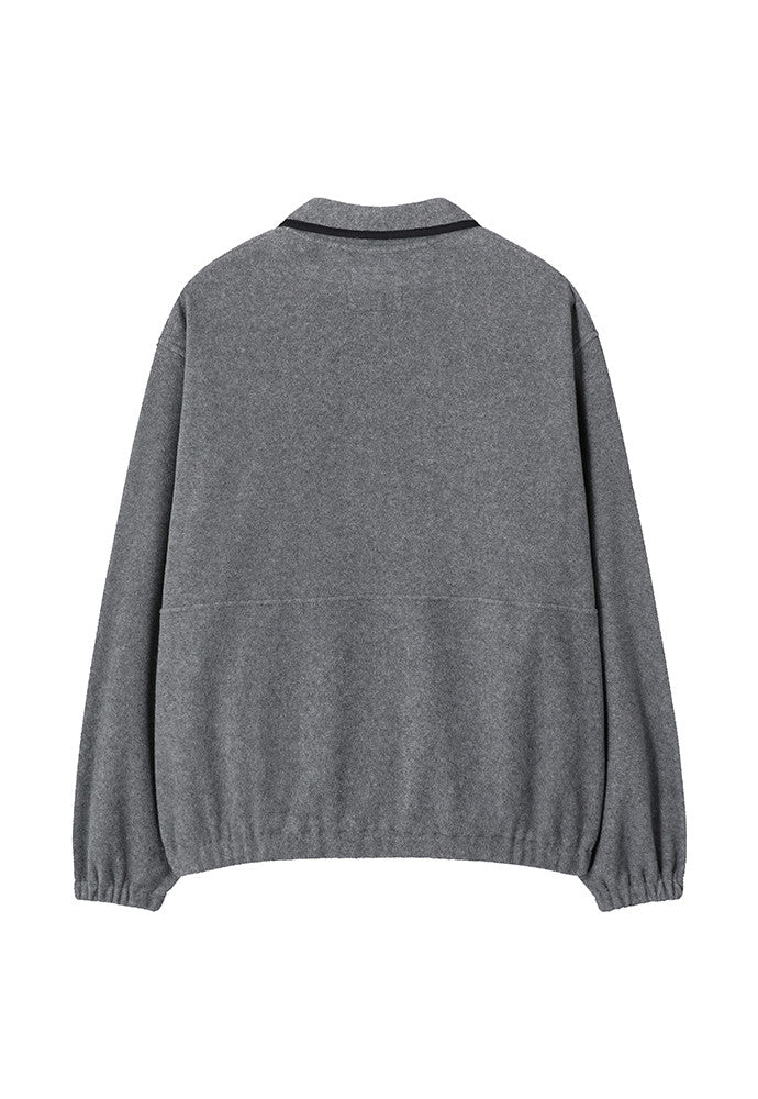Art if acts - Fleece Half Zip Pullover (Grey) product image 7 | TRAB K-Fashion Australia