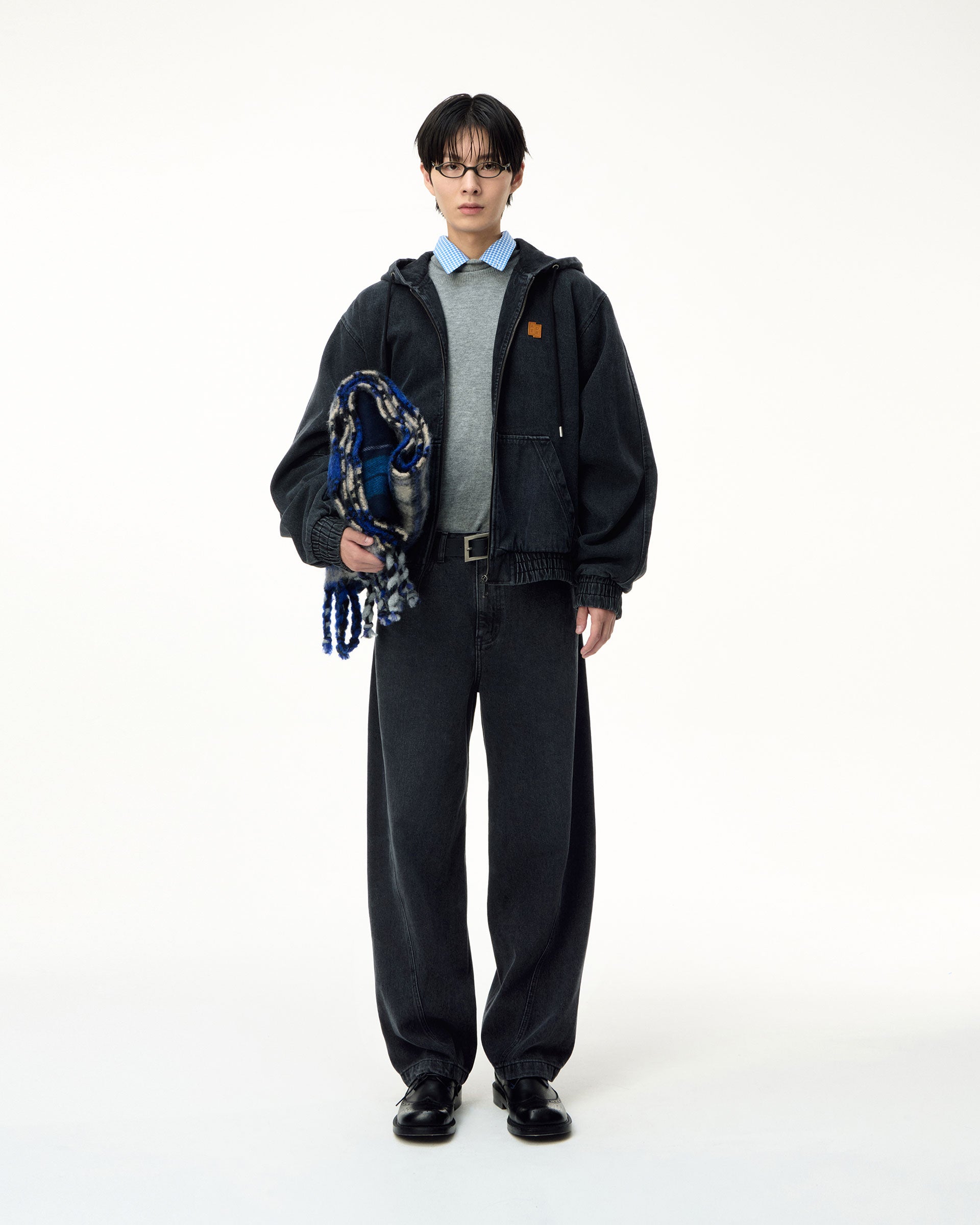 Ader Error - Sig; SV Tag hooded work jacket 01 (Noir) product image 8 | TRAB K-Fashion Australia
