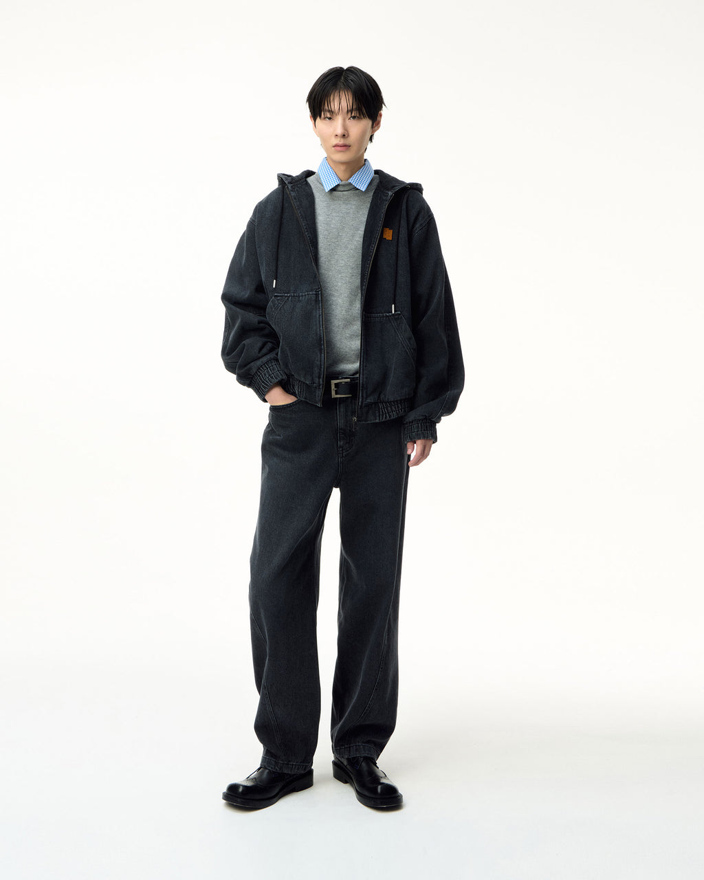 Ader Error - Sig; SV Tag hooded work jacket 01 (Noir) product image 9 | TRAB K-Fashion Australia