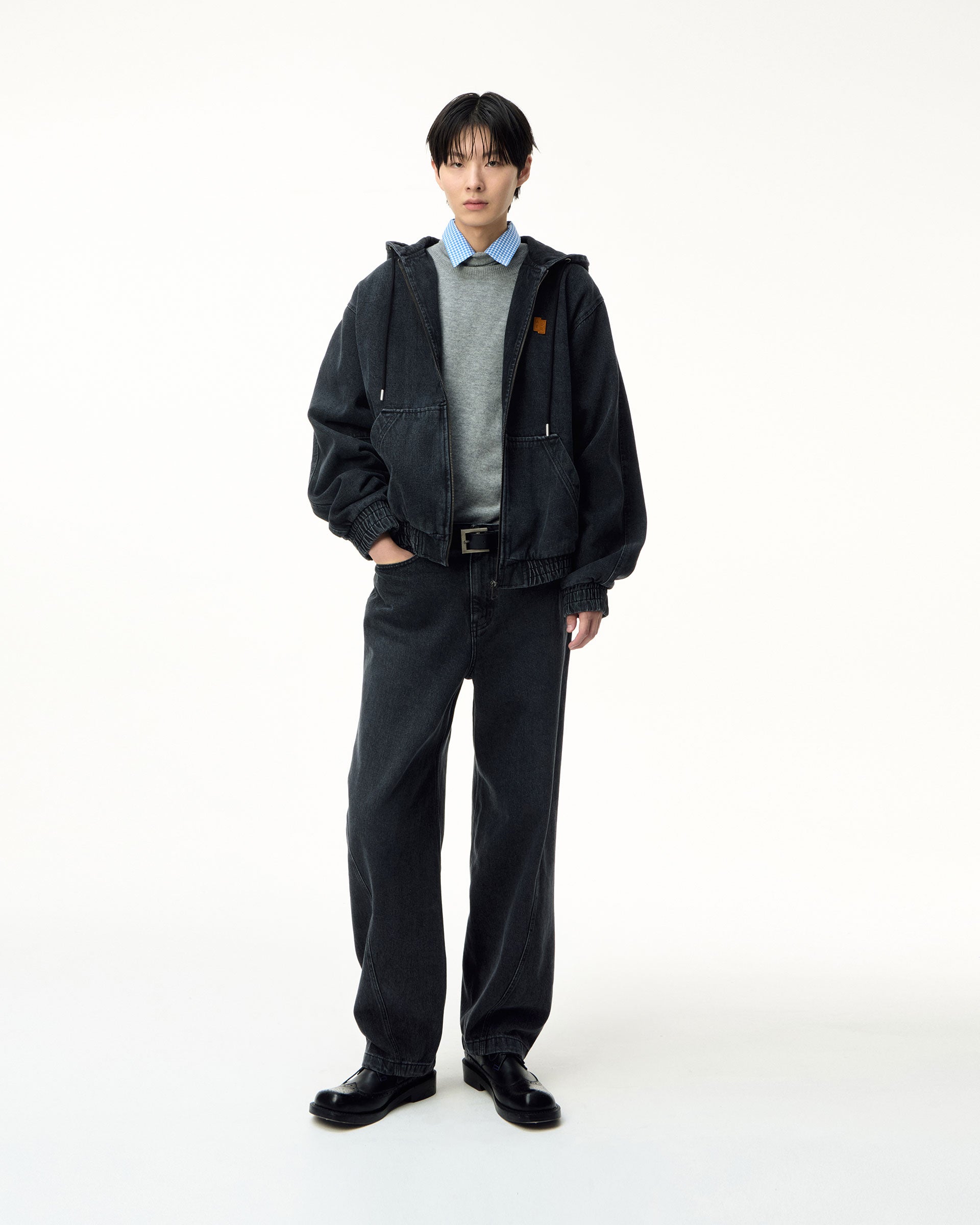 Ader Error - Sig; SV Tag hooded work jacket 01 (Noir) product image 9 | TRAB K-Fashion Australia