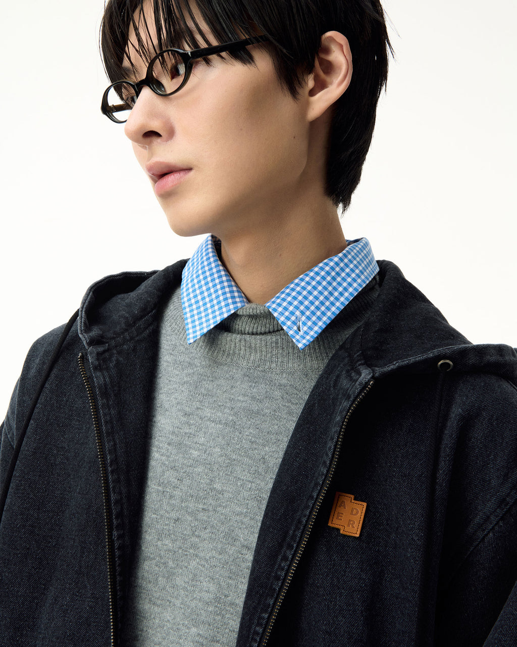Ader Error - Sig; SV Tag hooded work jacket 01 (Noir) product image 11 | TRAB K-Fashion Australia